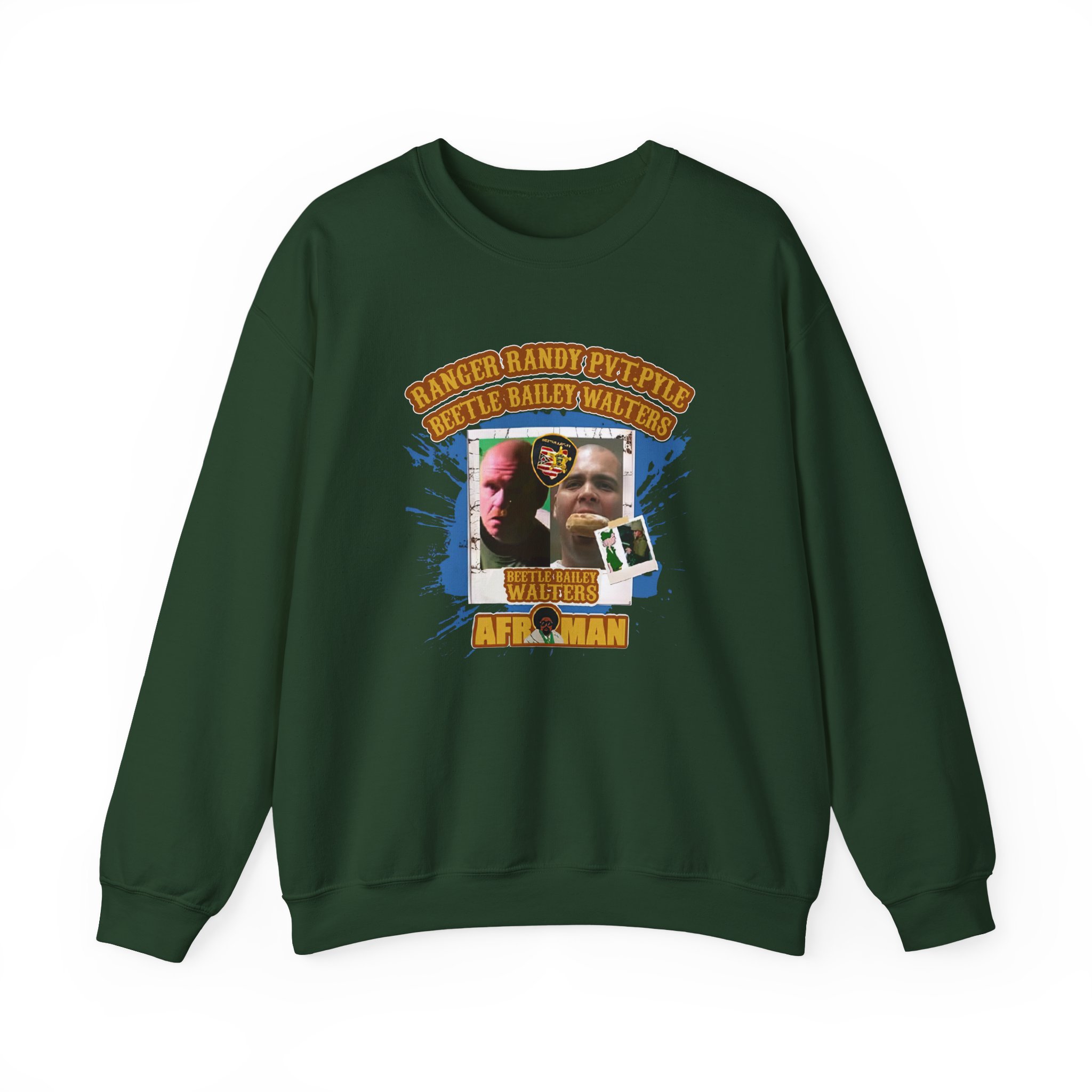 Afroman Ranger Randy Prvate Pyle Beetle Bailey Walters Unisex Heavy Blendâ„¢ Crewneck Sweatshirt