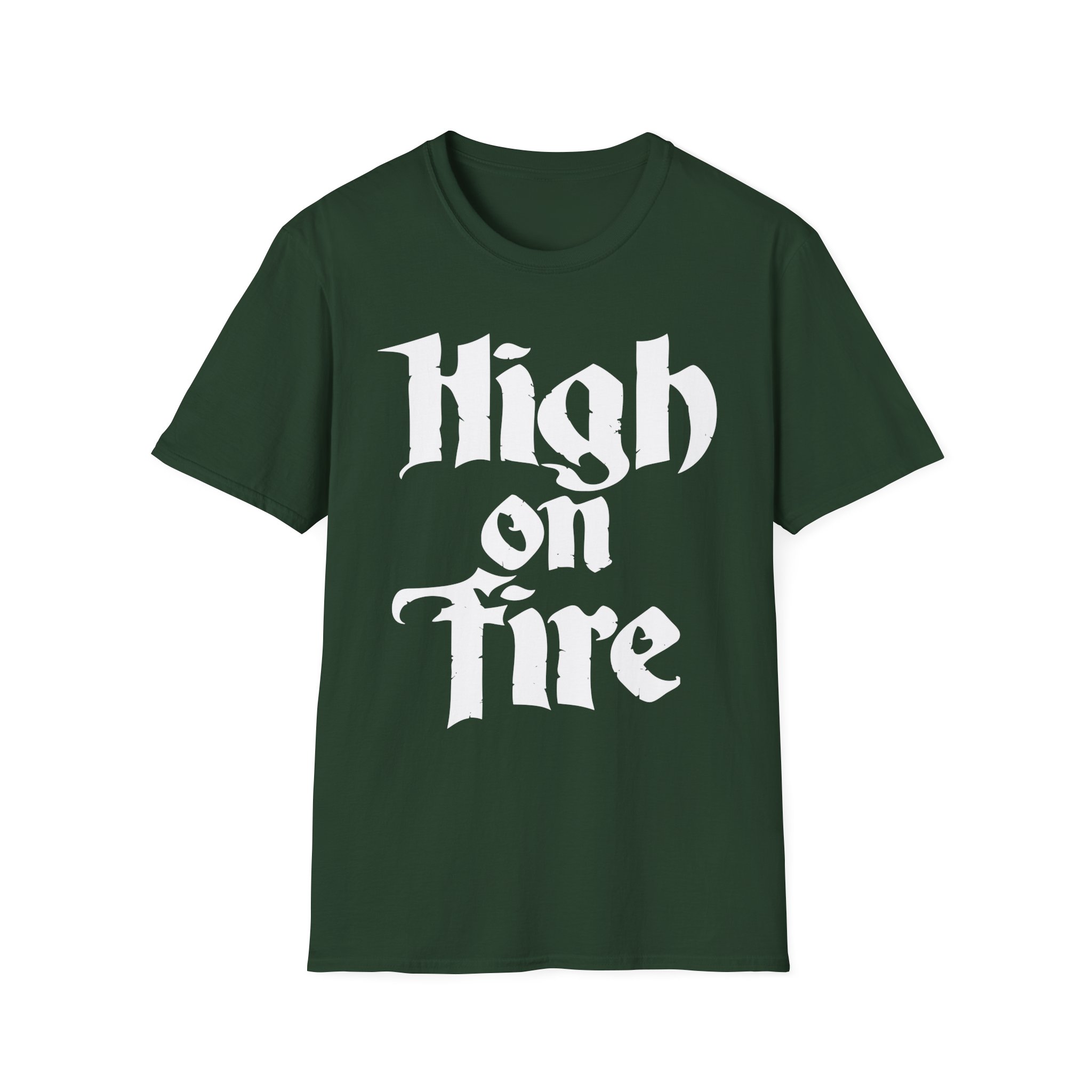 High on Fire Logo Unisex Softstyle T-Shirt
