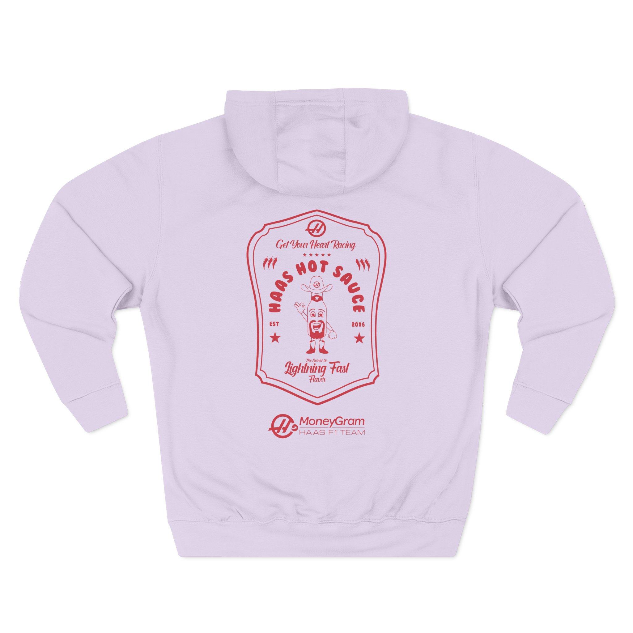 Haas F1 Hot Sauce Three-Panel Fleece Hoodie