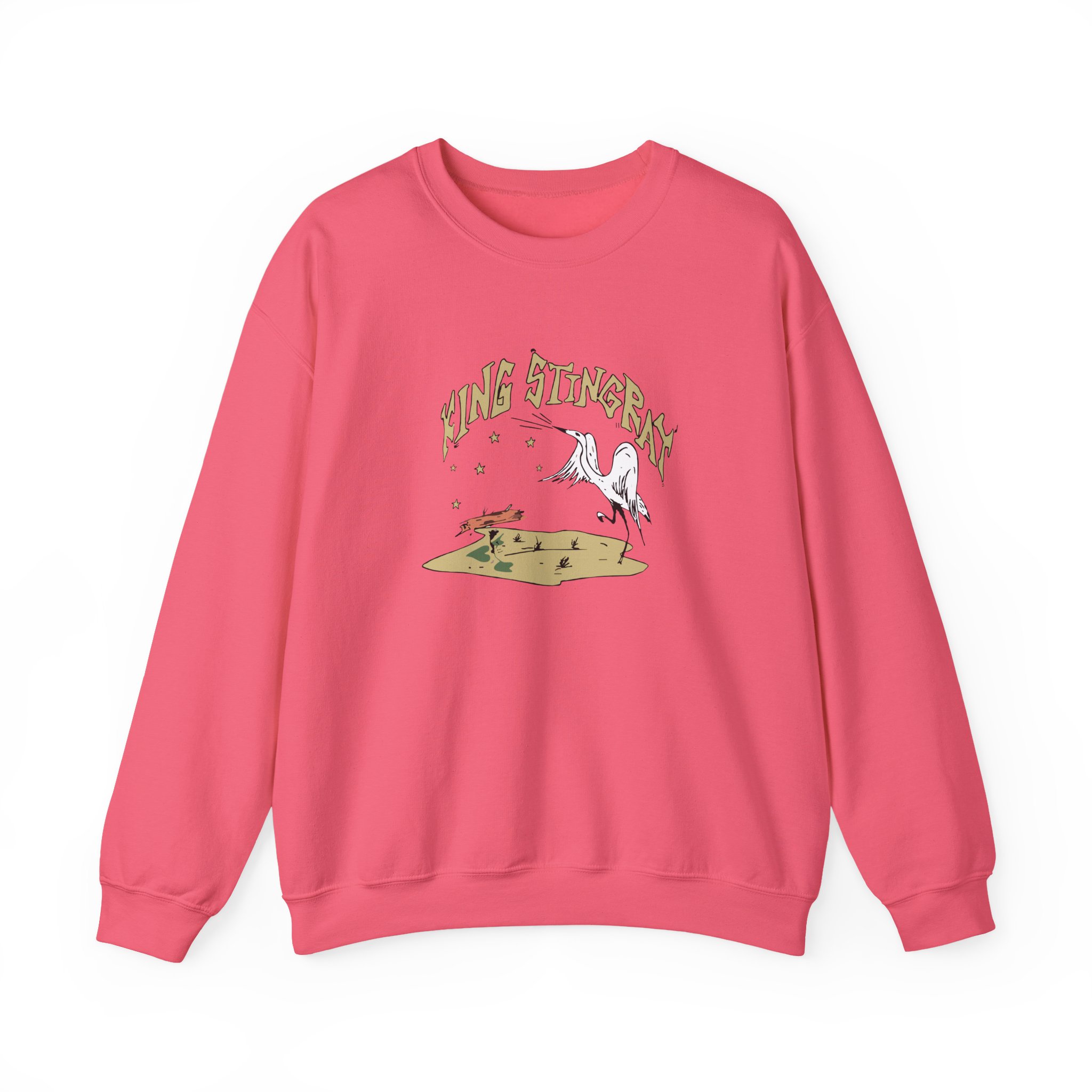 King Stingray Ivory Bird Unisex Heavy Blendâ„¢ Crewneck Sweatshirt