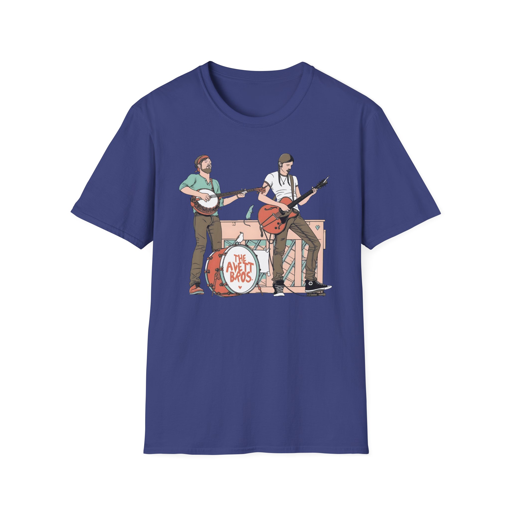 Avett Brothers on Stage Unisex Softstyle T-Shirt