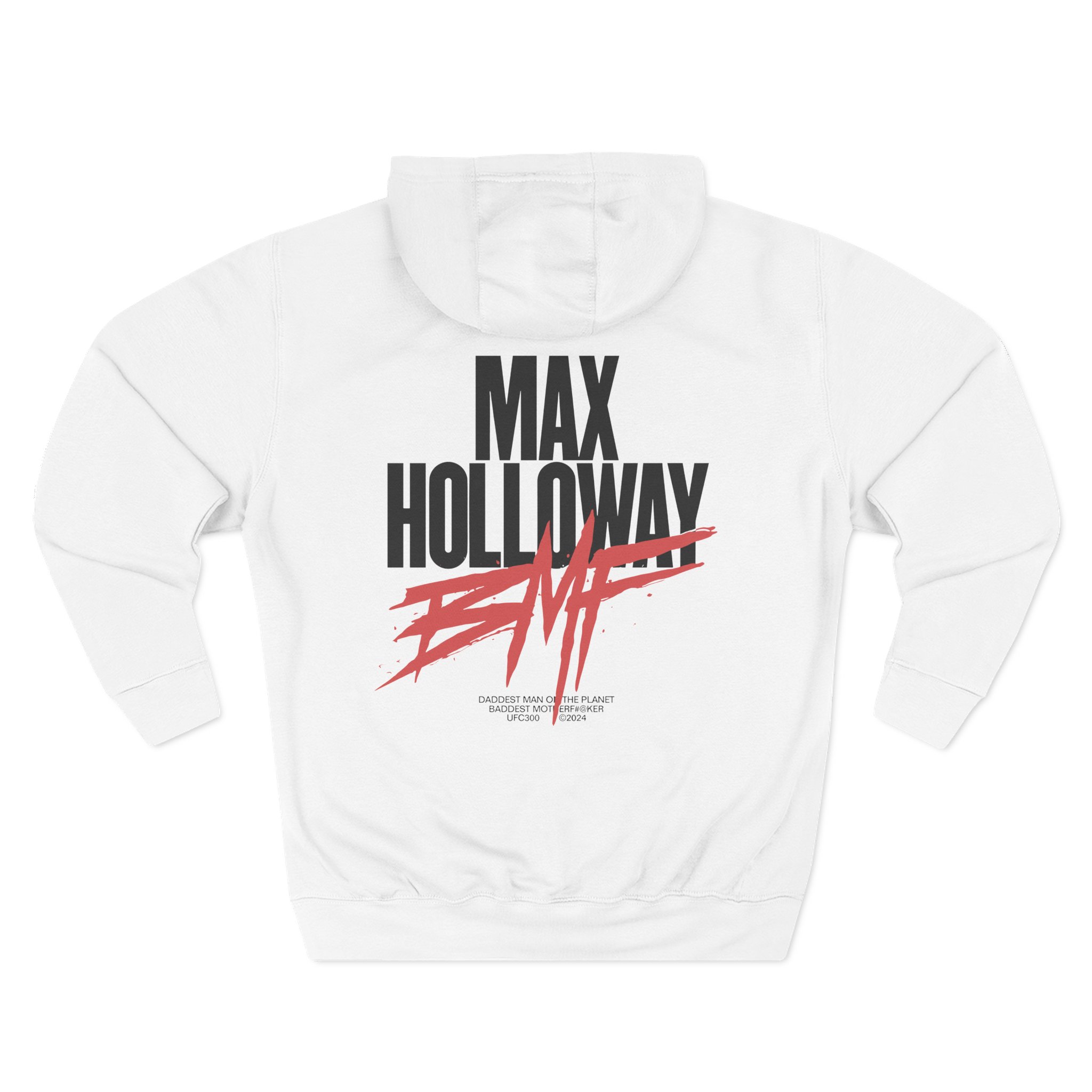 Max Holloway Dmp/bmf Three-Panel Fleece Hoodie