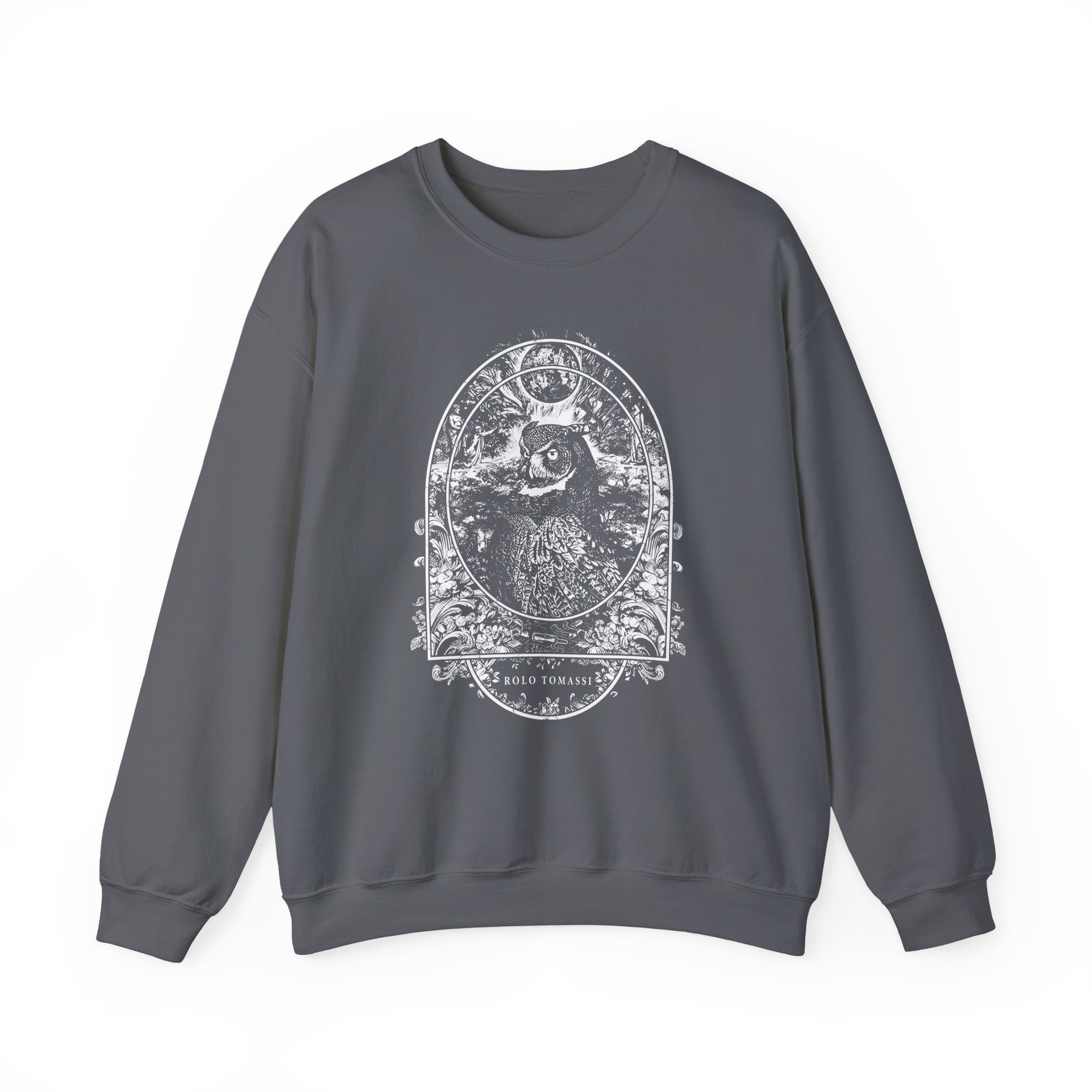 Rolo Tomassi Owl Unisex Heavy Blend Crewneck Sweatshirt
