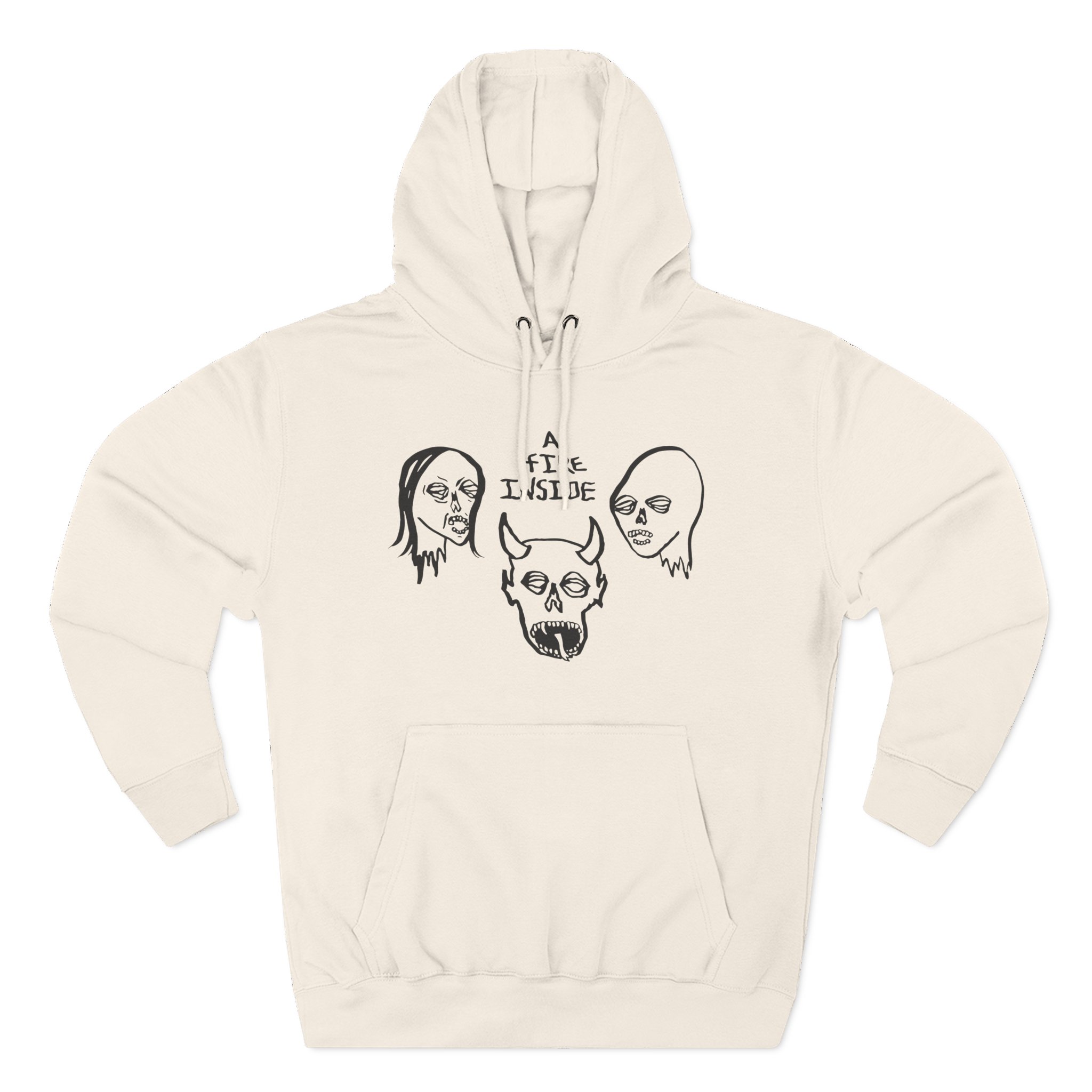 Afi Faces Three-Panel Fleece Hoodie