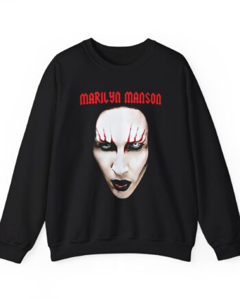 Marilyn Manson Red Lips Unisex Heavy Blend™ Crewneck Sweatshirt