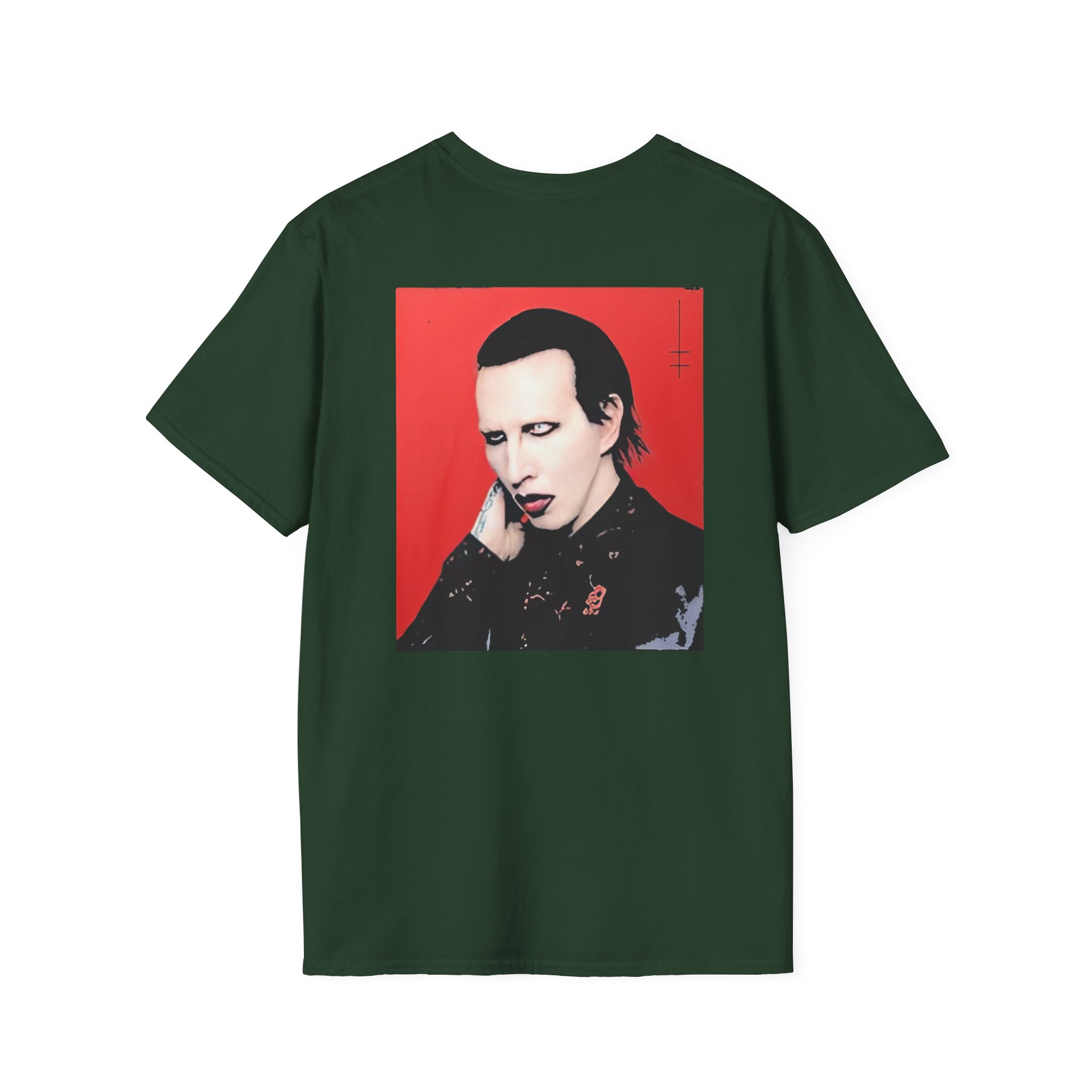 Marilyn Manson Little Cross Photo Unisex Softstyle T-Shirt