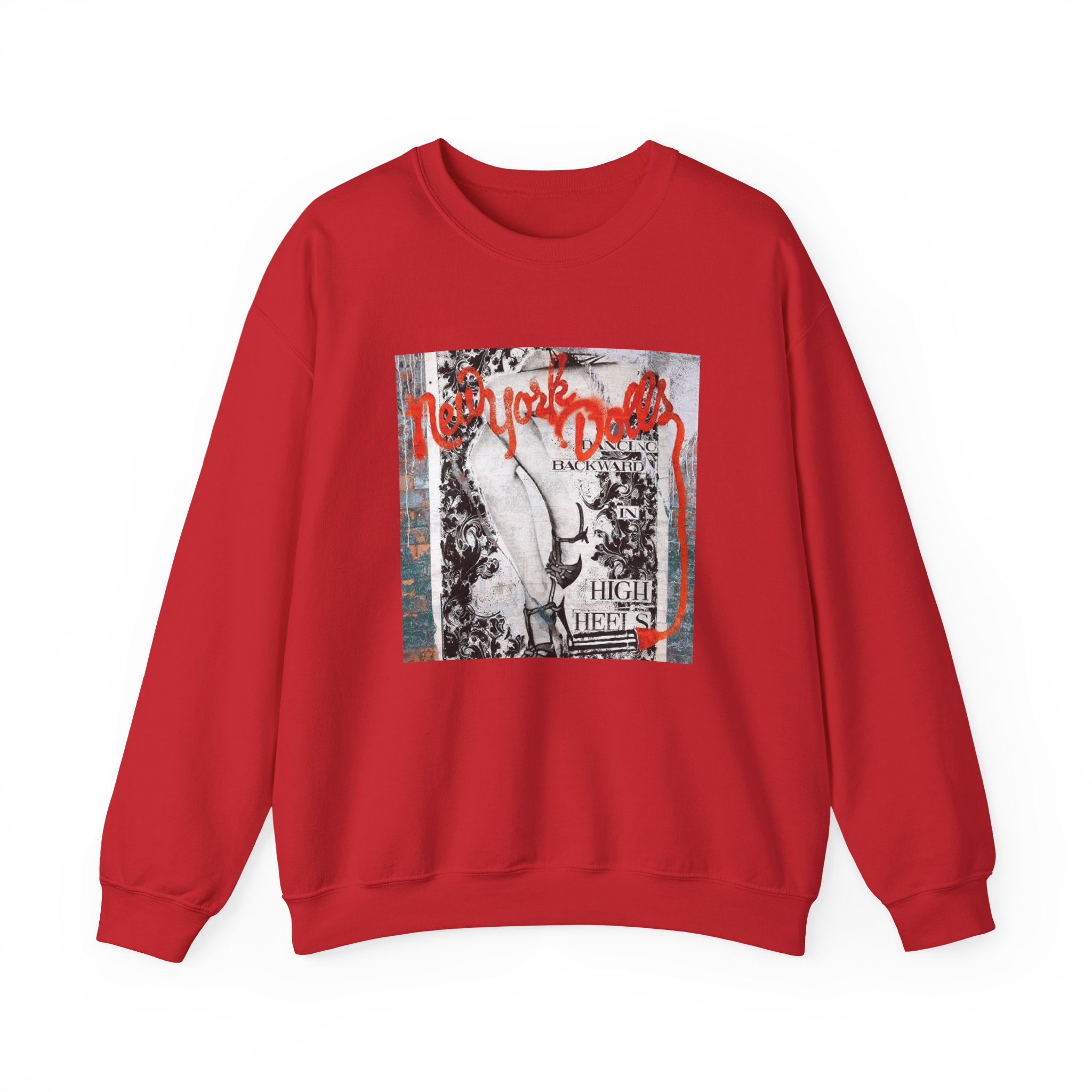 New York Dolls Dancing Backward Album Unisex Heavy Blendâ„¢ Crewneck Sweatshirt