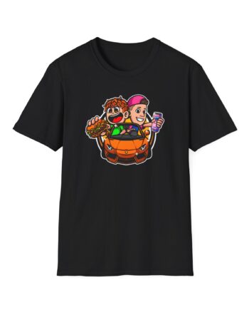 Burger Pommes Unisex Softstyle T-Shirt