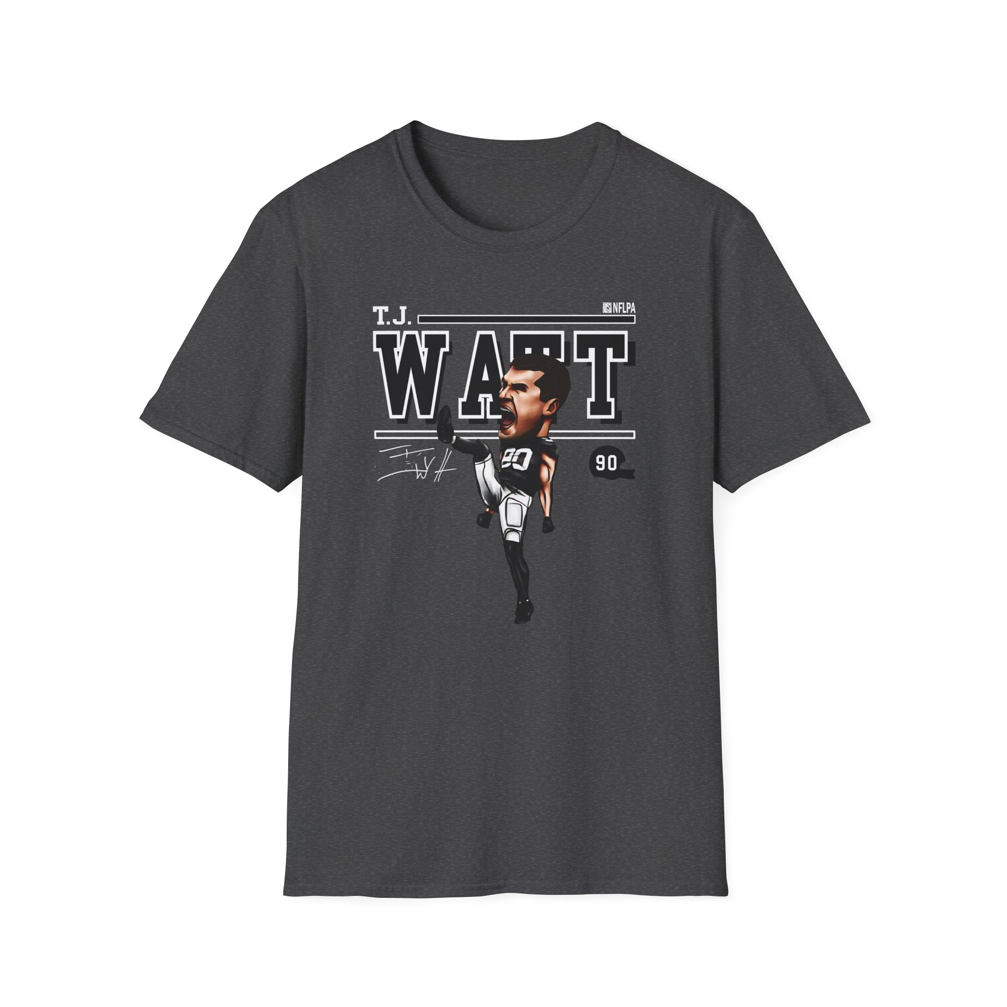 Tj Watt Cartoon Unisex Softstyle T-Shirt