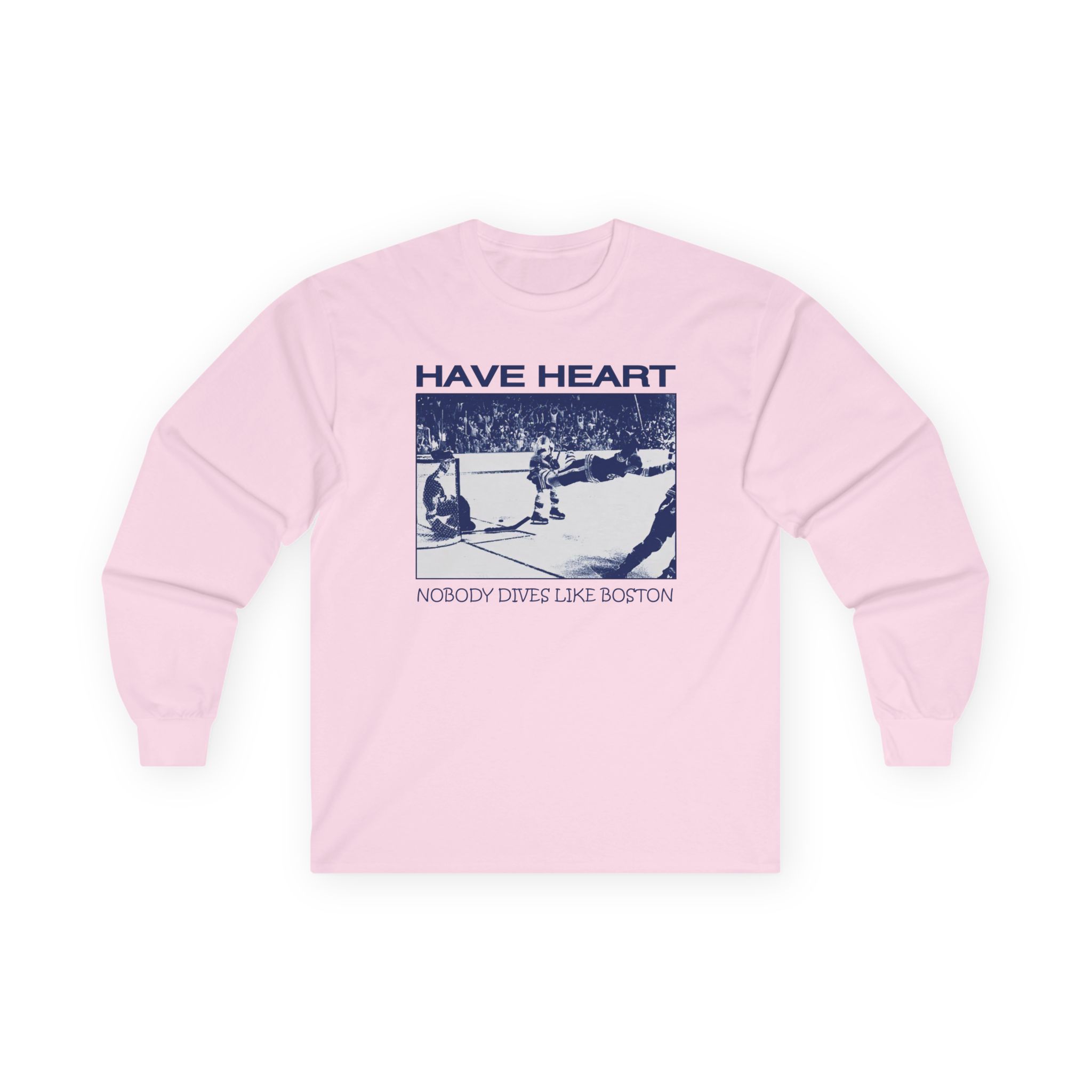 Have Heart Nobody Dives Like Boston Unisex Ultra Cotton Long Sleeve Tee
