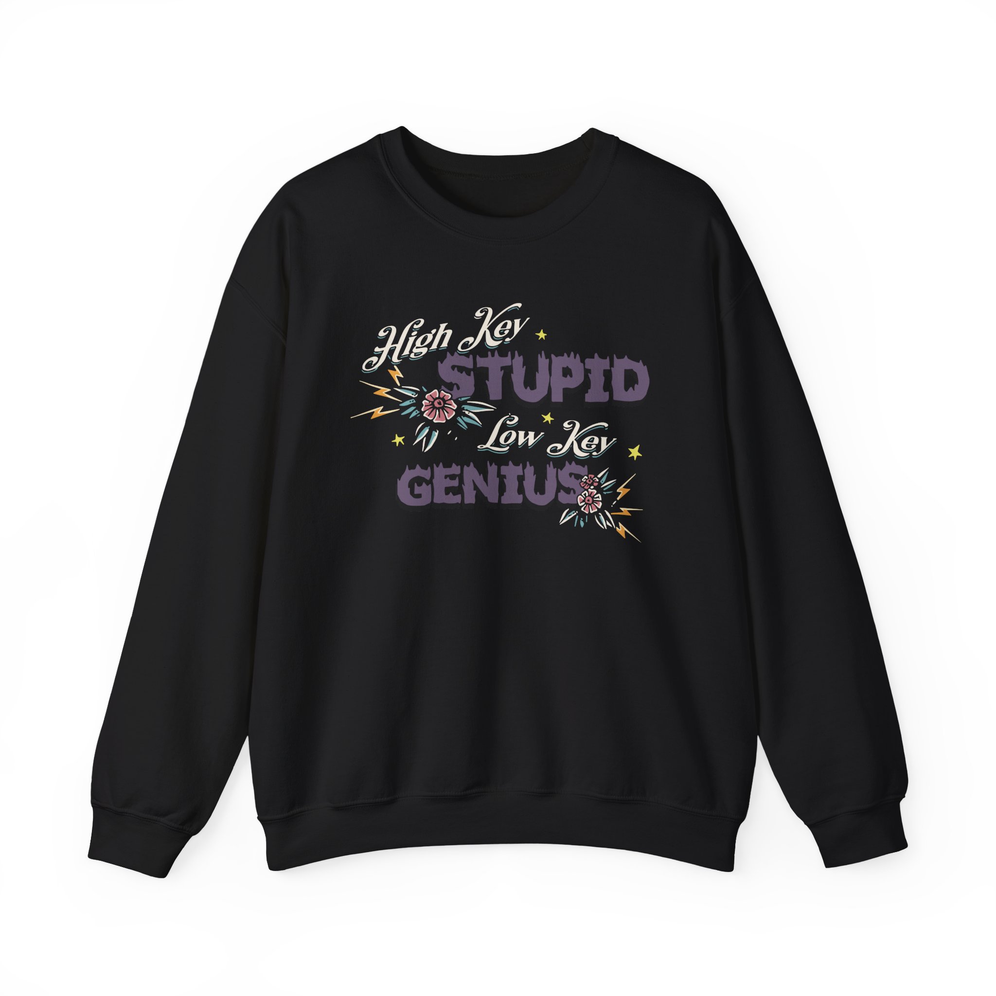 Kallmekris High Key Stupid Genius Unisex Heavy Blendâ„¢ Crewneck Sweatshirt