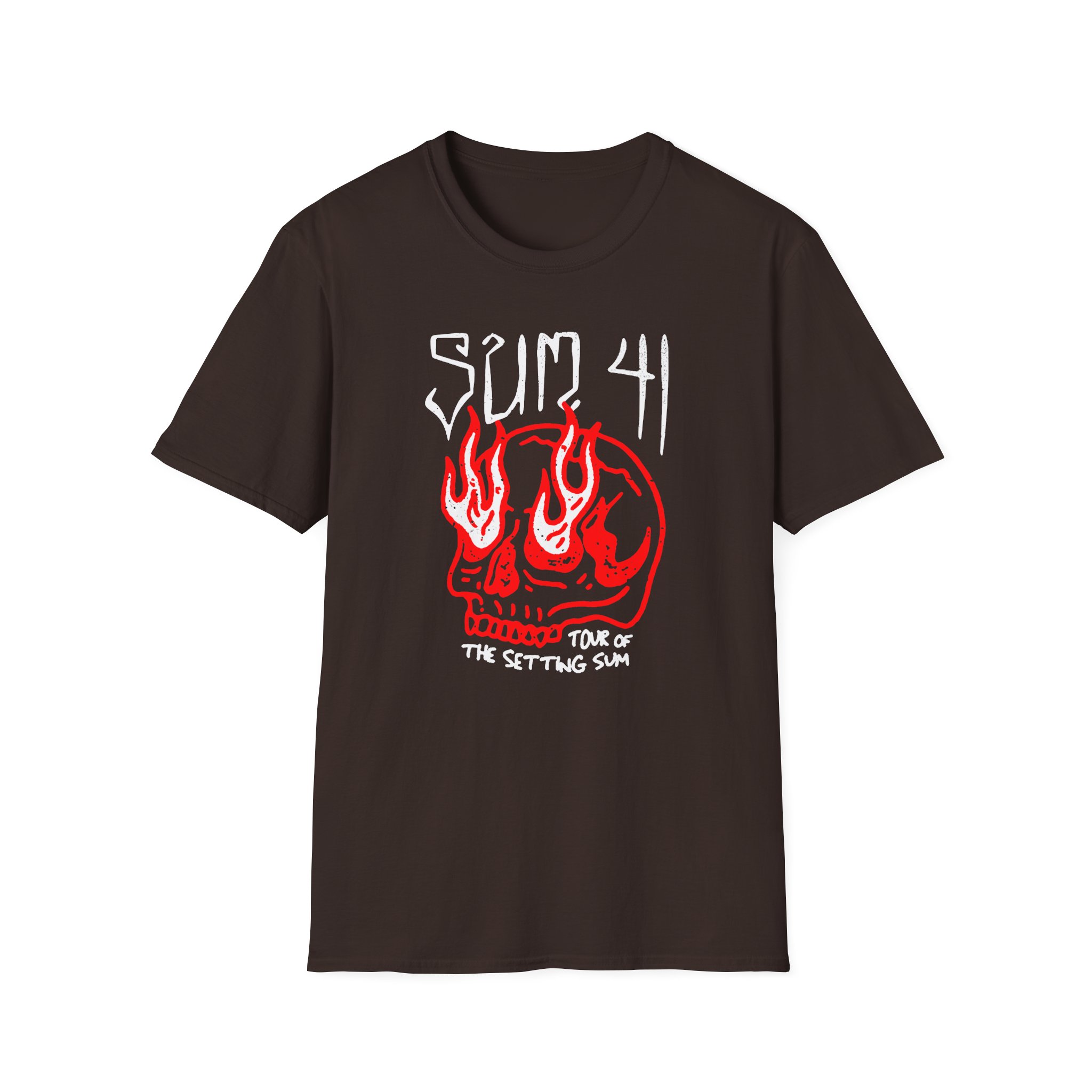 Sum 41 Skull Sketch Tour Unisex Softstyle T-Shirt