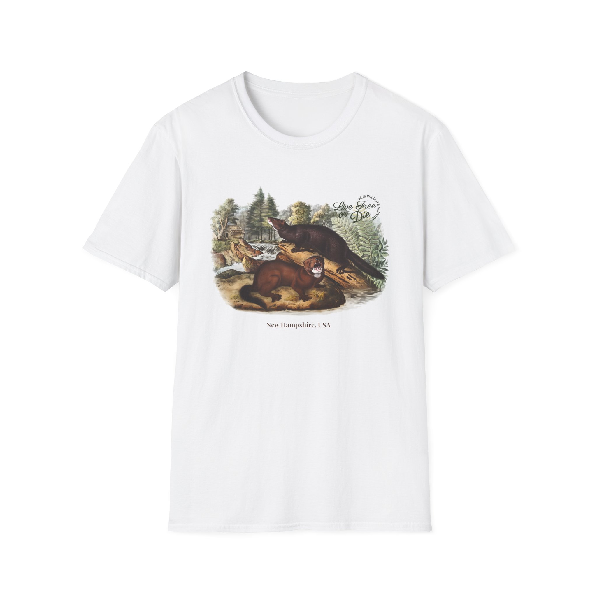 Live Free or Die in Mogul Hampshire Unisex Softstyle T-Shirt