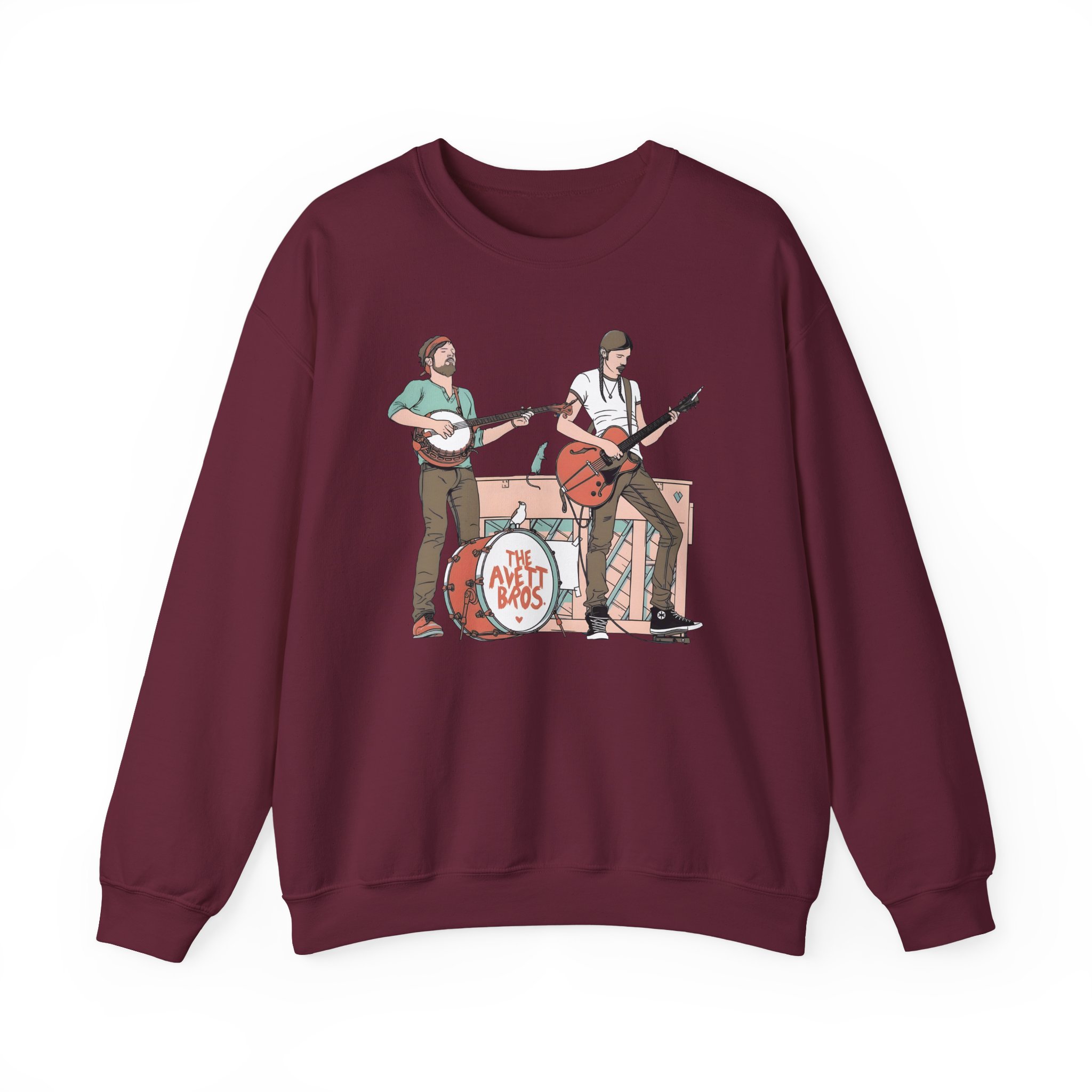 Avett Brothers on Stage Unisex Heavy Blendâ„¢ Crewneck Sweatshirt
