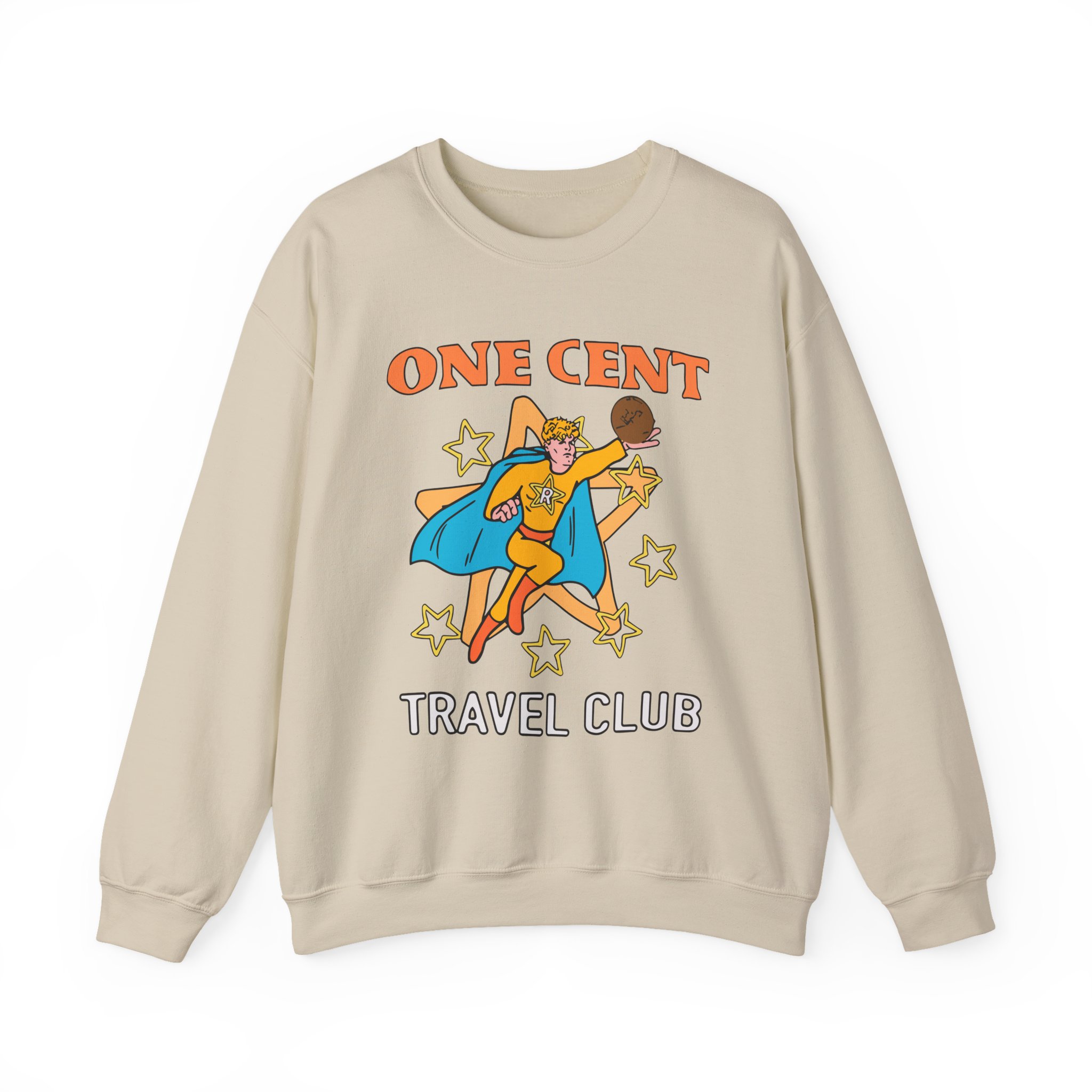 Ryan Trahan One Cent Adventure Awaits Travel Club Unisex Heavy Blendâ„¢ Crewneck Sweatshirt