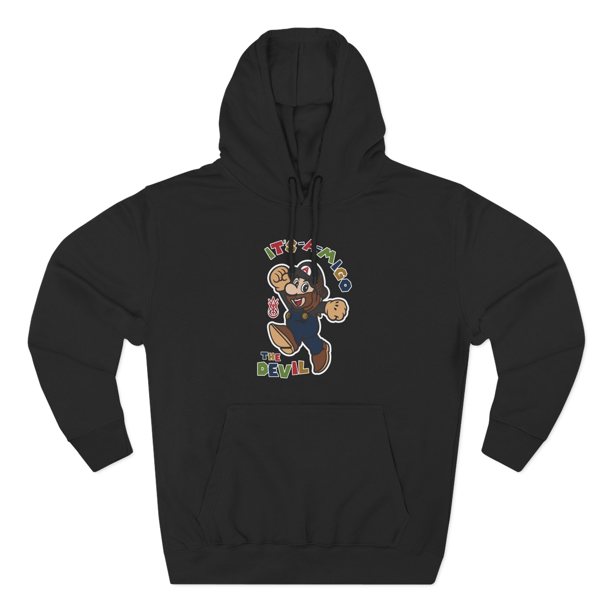 ITS-A-MIGO the Devil Three-Panel Fleece Hoodie