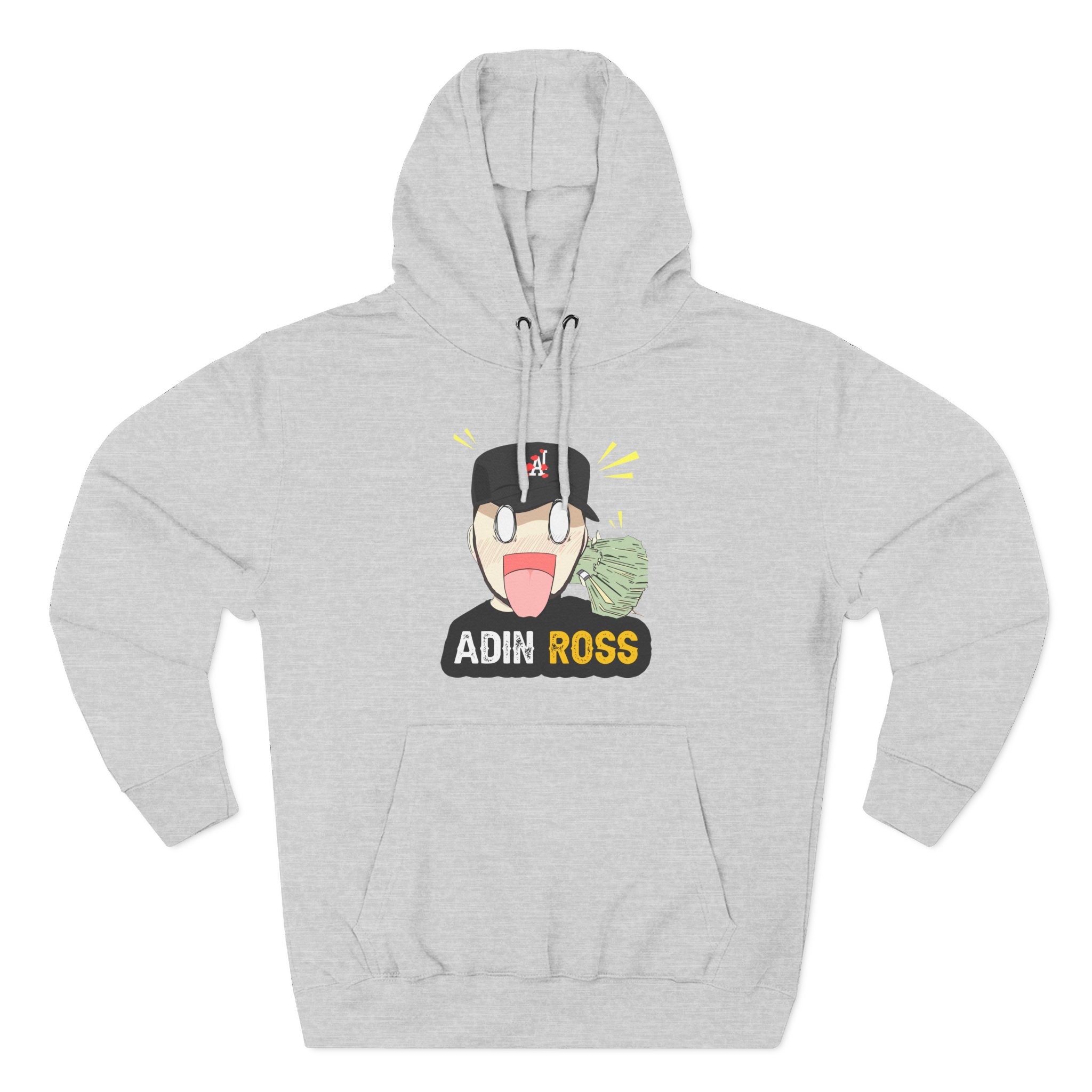 Adin Ross Parody Three-Panel Fleece Hoodie