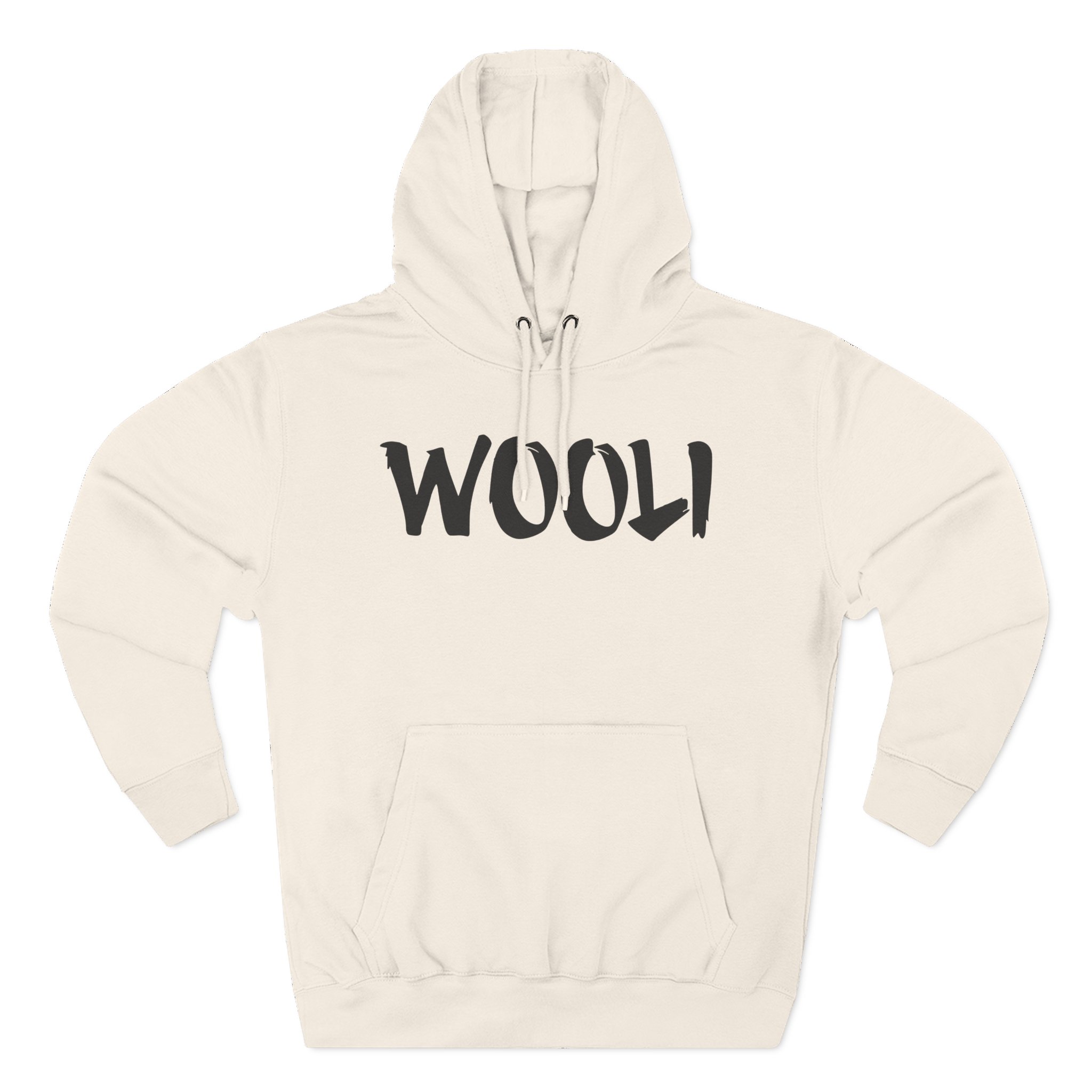 Wooli Orange Three-Panel Fleece Hoodie