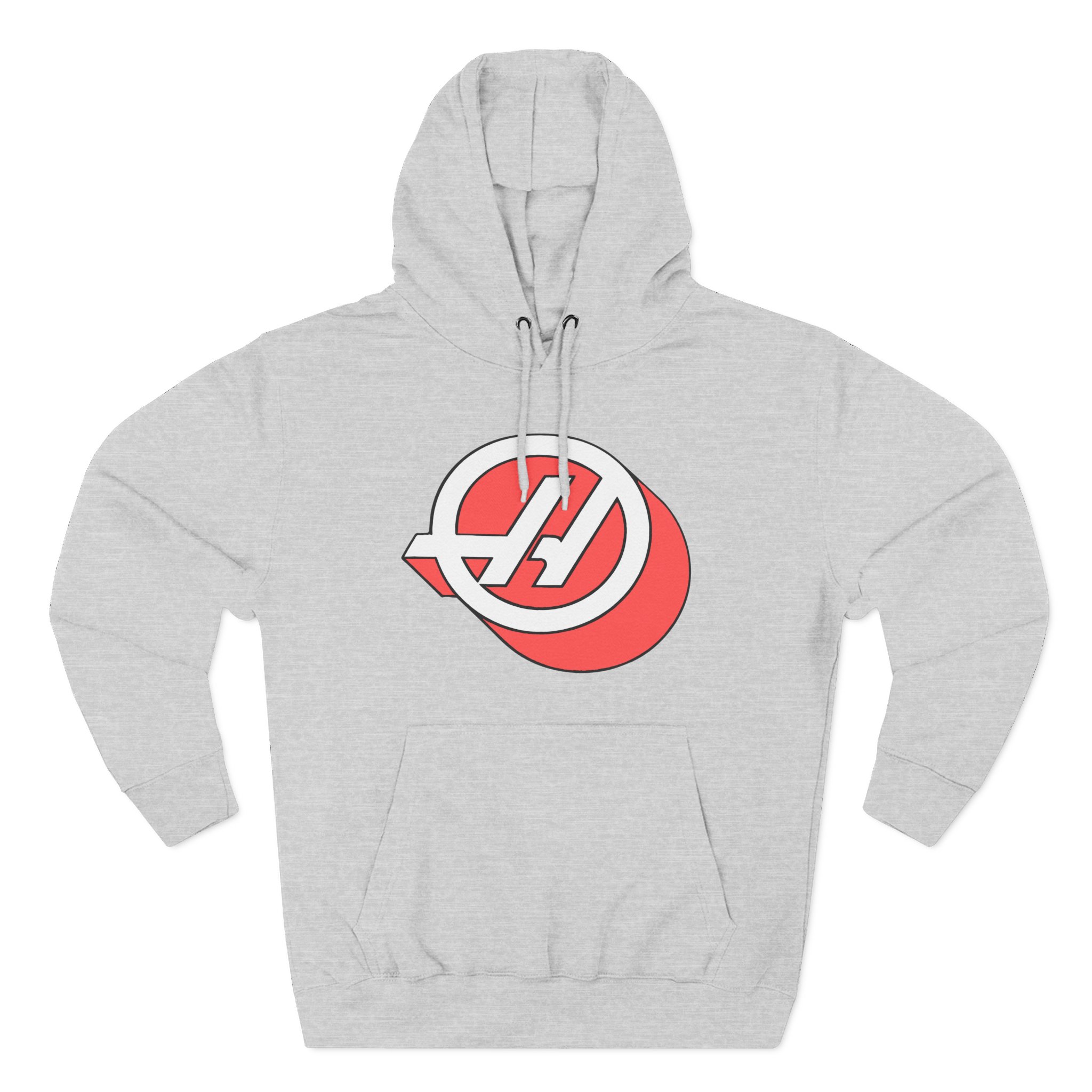 Haas F1 3d Roundel Three-Panel Fleece Hoodie