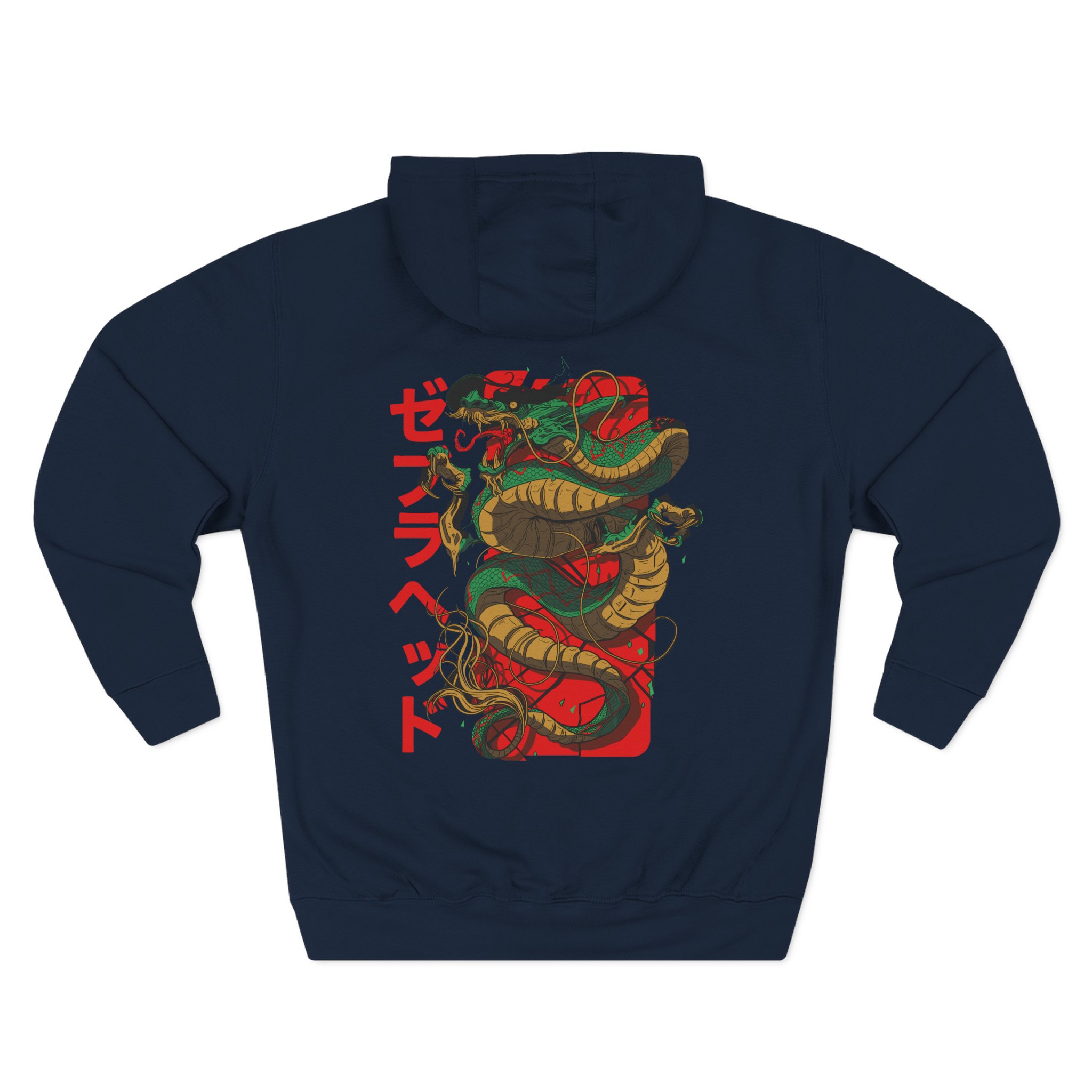 Zebrahead Japanese Dragon Three-Panel Fleece Hoodie