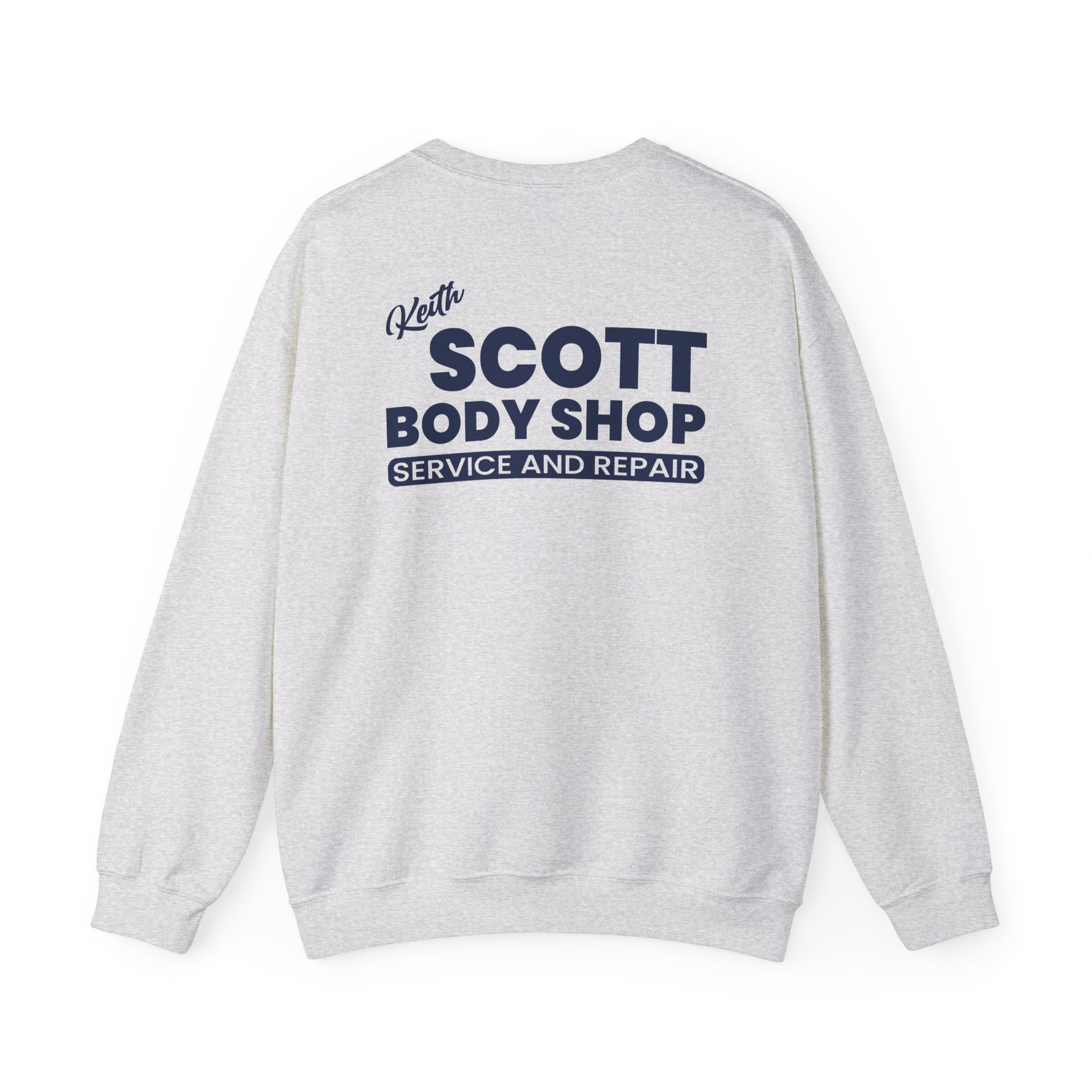 Keith Scott Body Shop One Tree Hill Unisex Heavy Blend Crewneck Sweatshirt