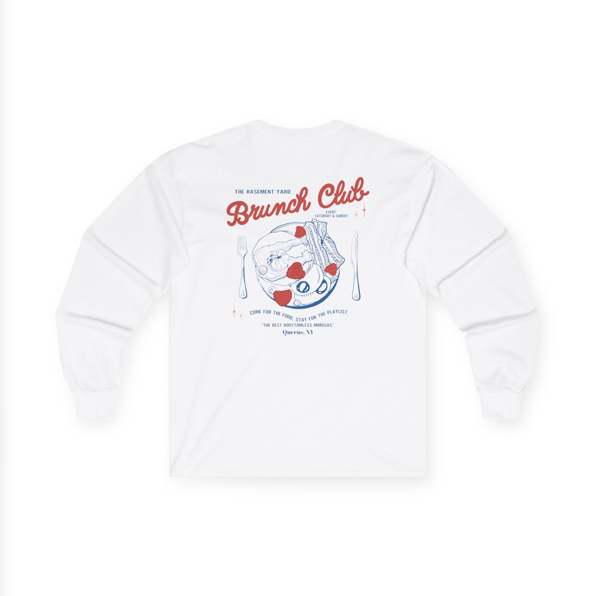 Basement Yard Brunch Club Diner Unisex Ultra Cotton Long Sleeve Tee