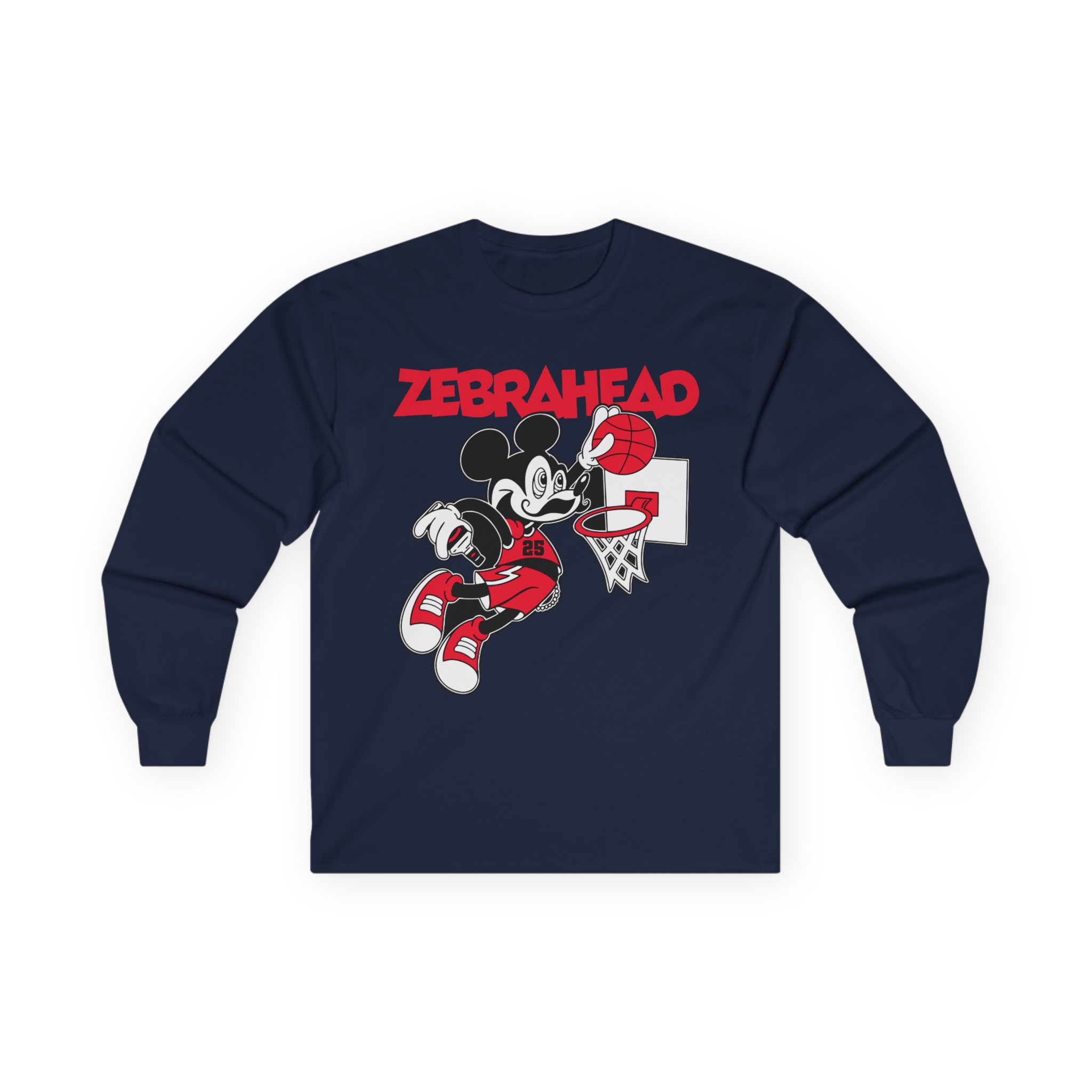 Zebrahead Mickey Unisex Ultra Cotton Long Sleeve Tee