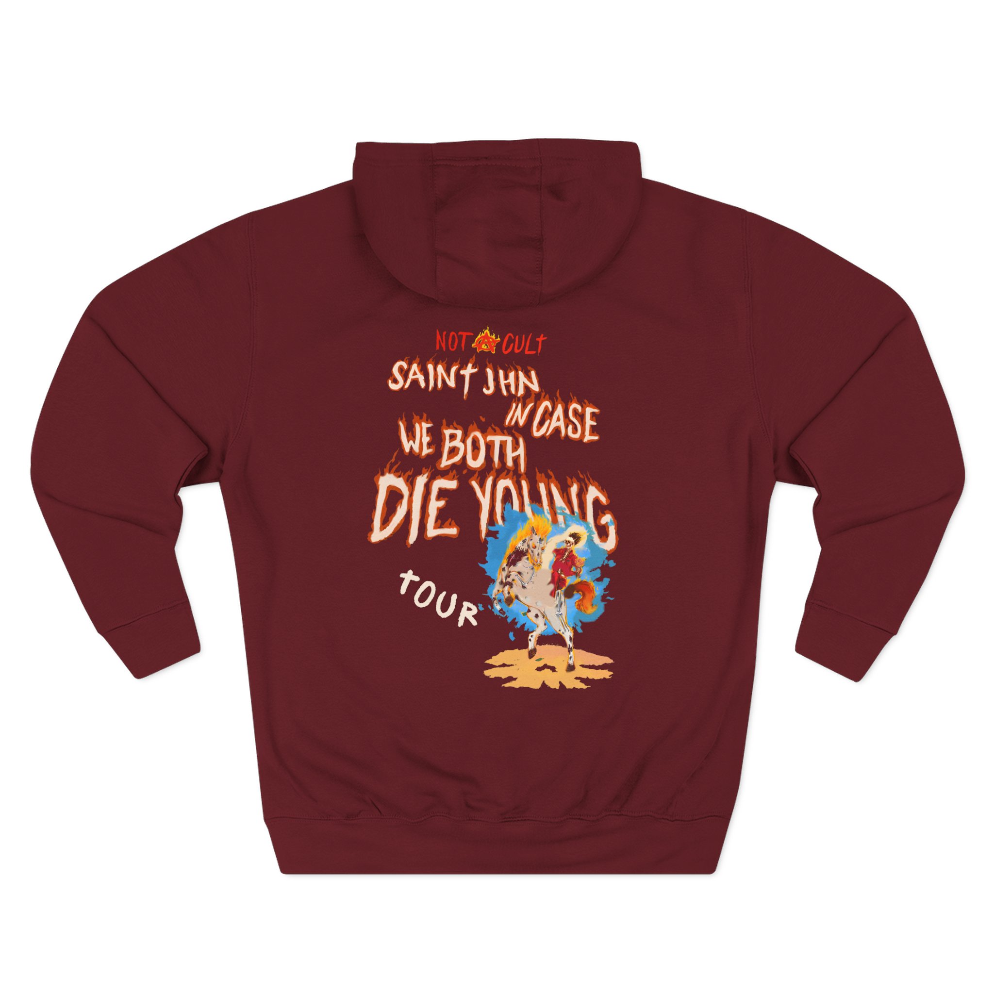 Saint Jhn Incase We Both Die Young World Tour Three-Panel Fleece Hoodie