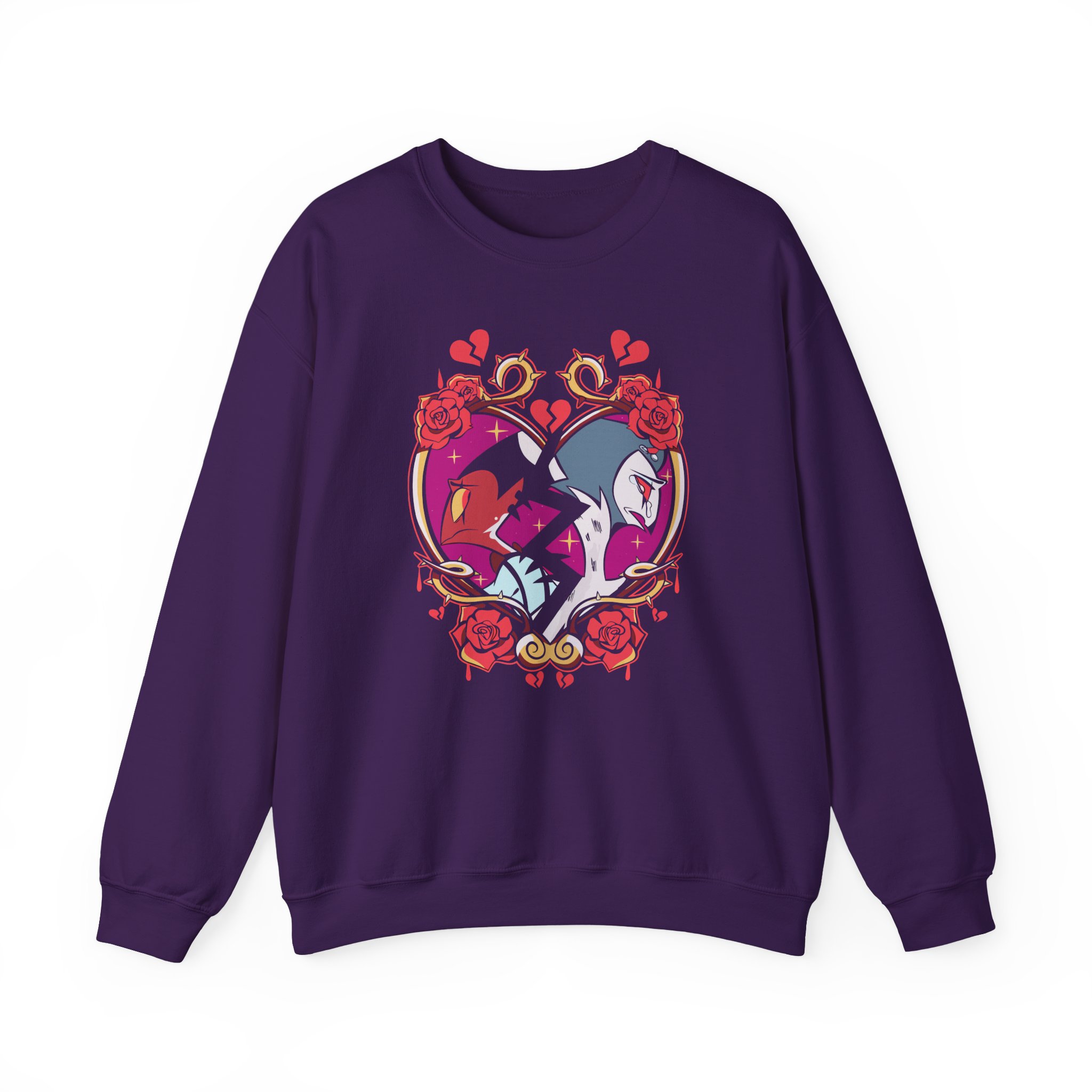Vivziepop Shattered Hearts Unisex Heavy Blendâ„¢ Crewneck Sweatshirt