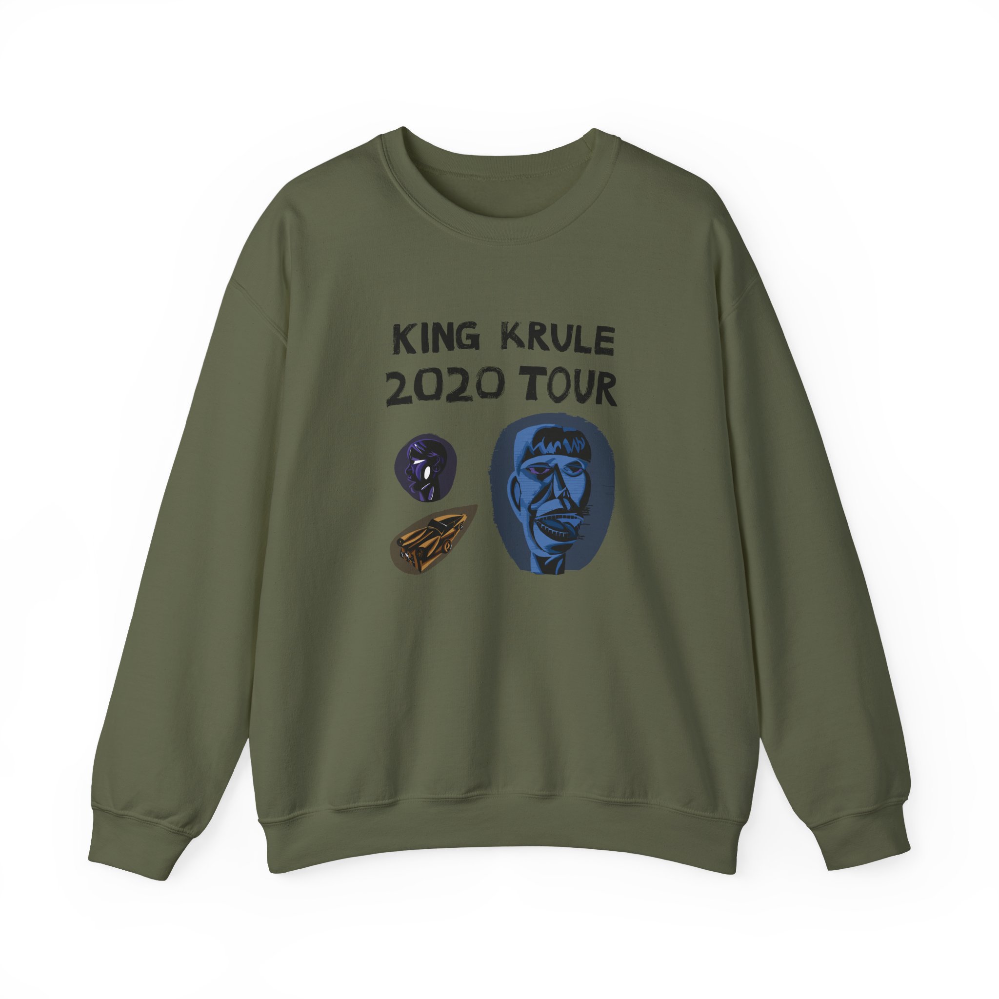 King Krule King Krule Tour Uk Europe Unisex Heavy Blendâ„¢ Crewneck Sweatshirt