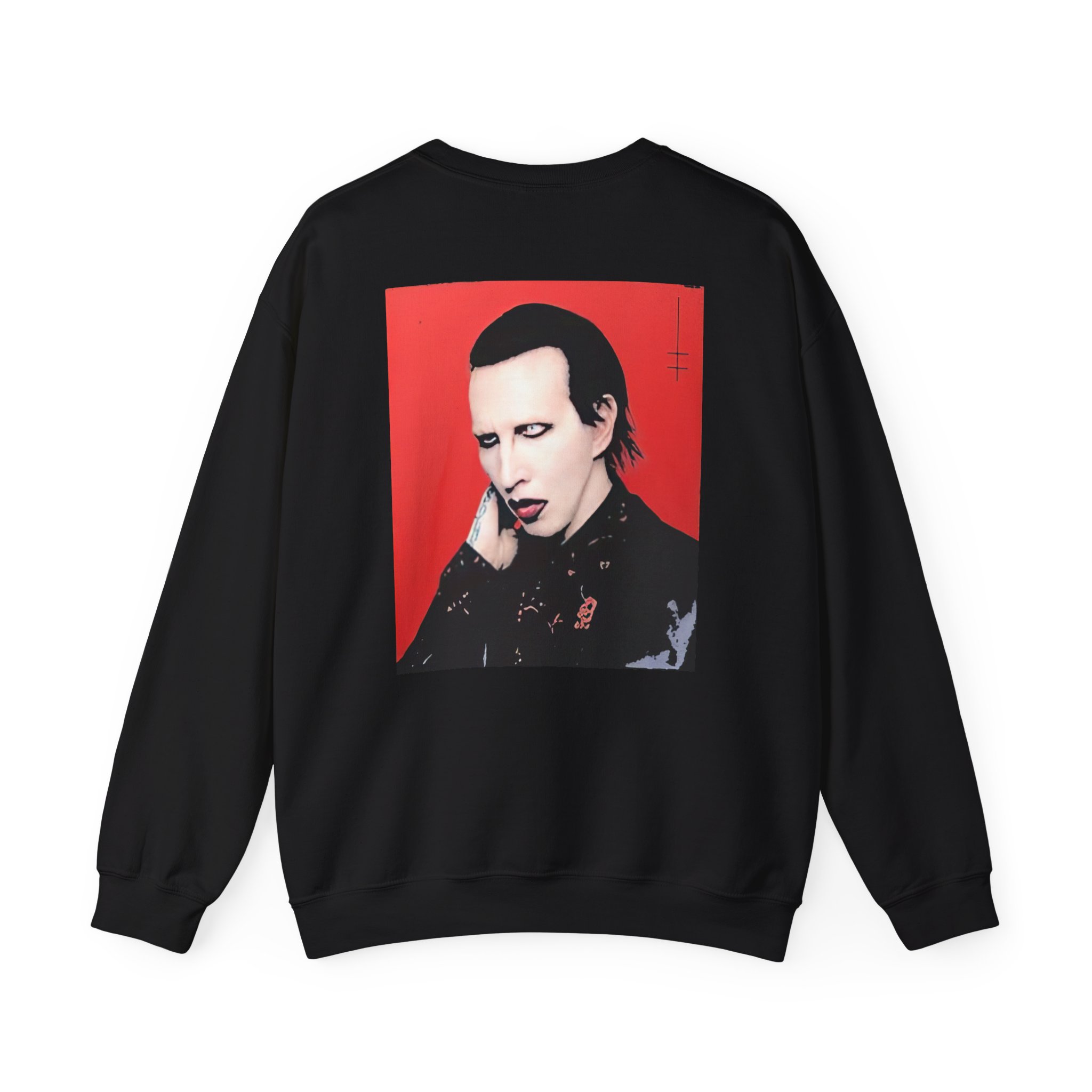 Marilyn Manson Little Cross Photo Unisex Heavy Blendâ„¢ Crewneck Sweatshirt