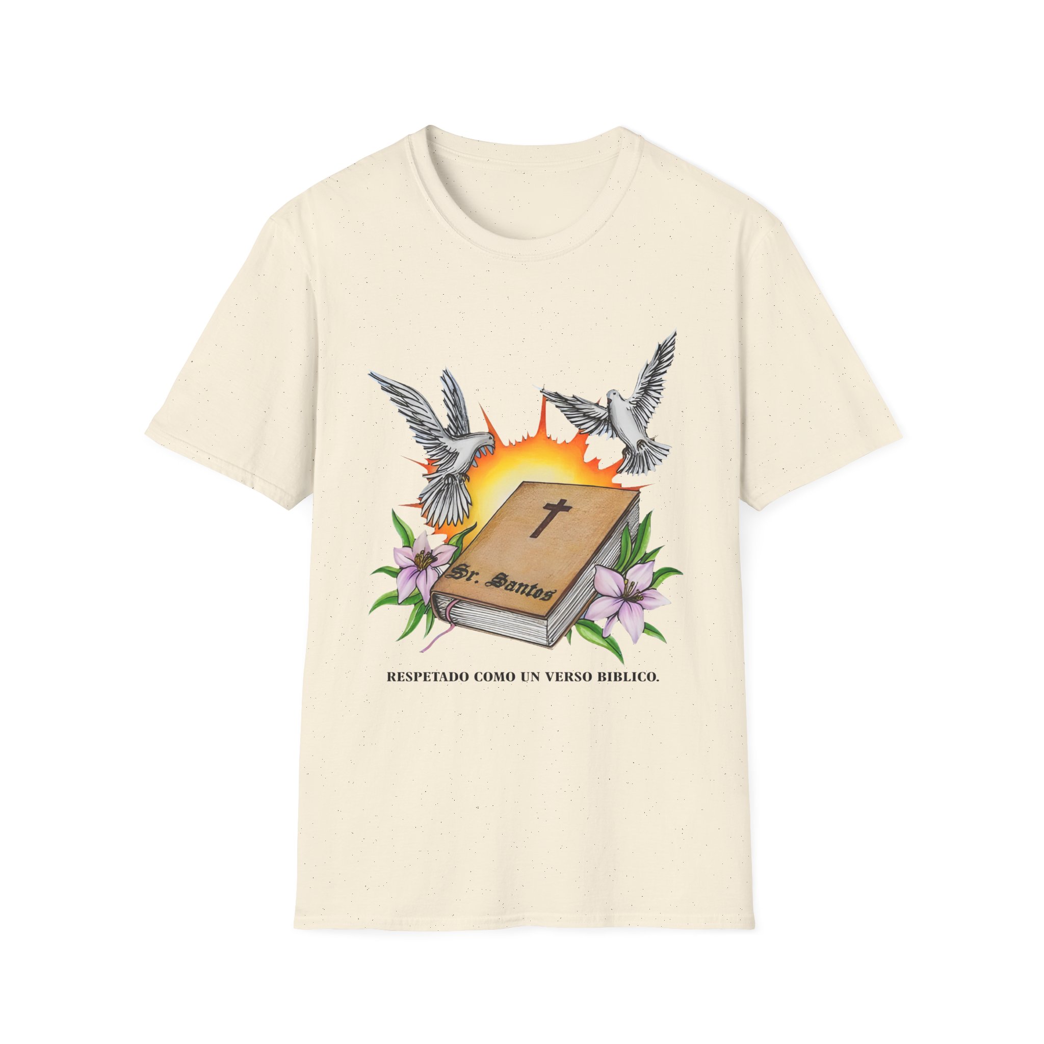 Arcangel Respira Como Un Verso Biblico Unisex Softstyle T-Shirt