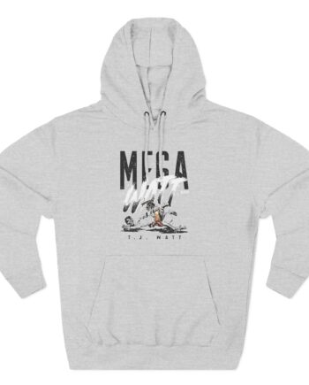 Tj Watt Mega Watt Three-Panel Fleece Hoodie