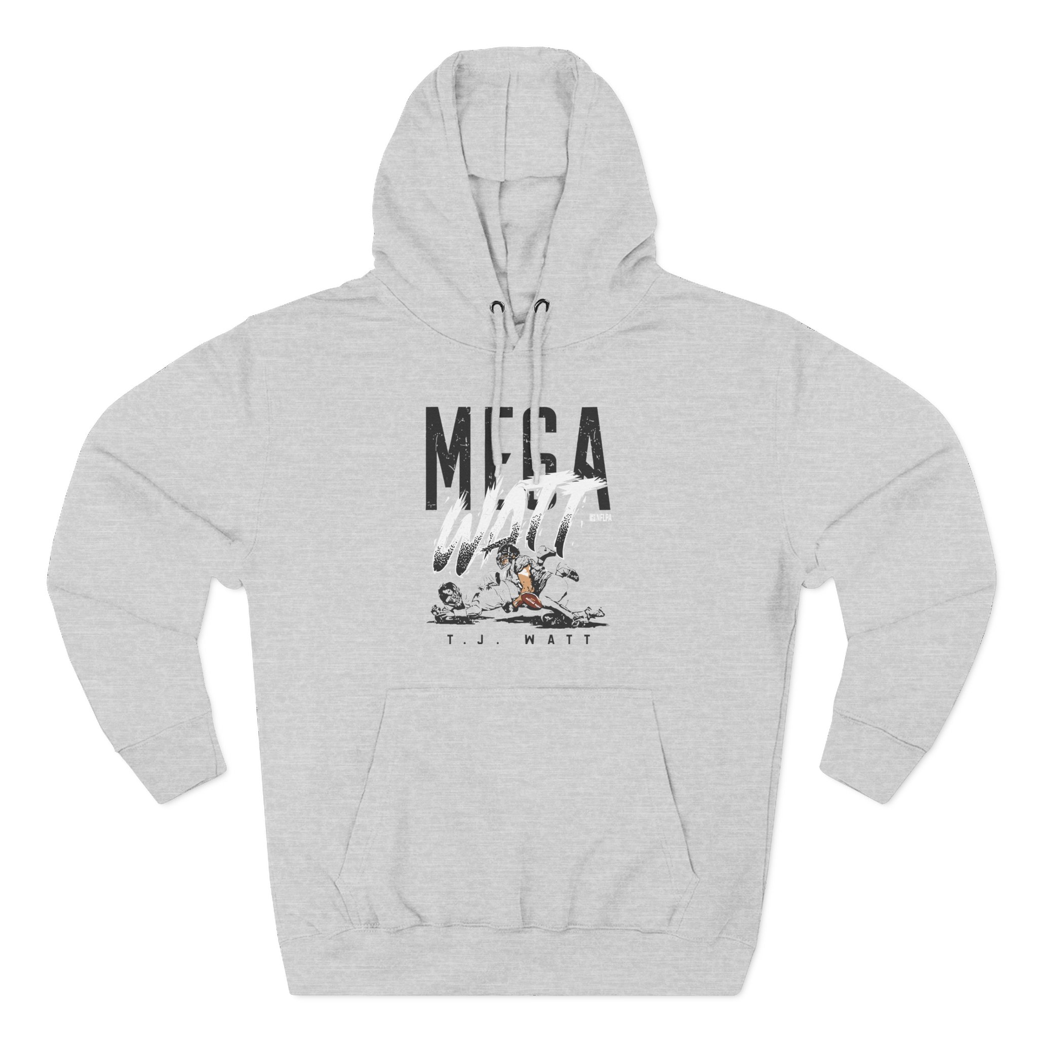 Tj Watt Mega Watt Three-Panel Fleece Hoodie