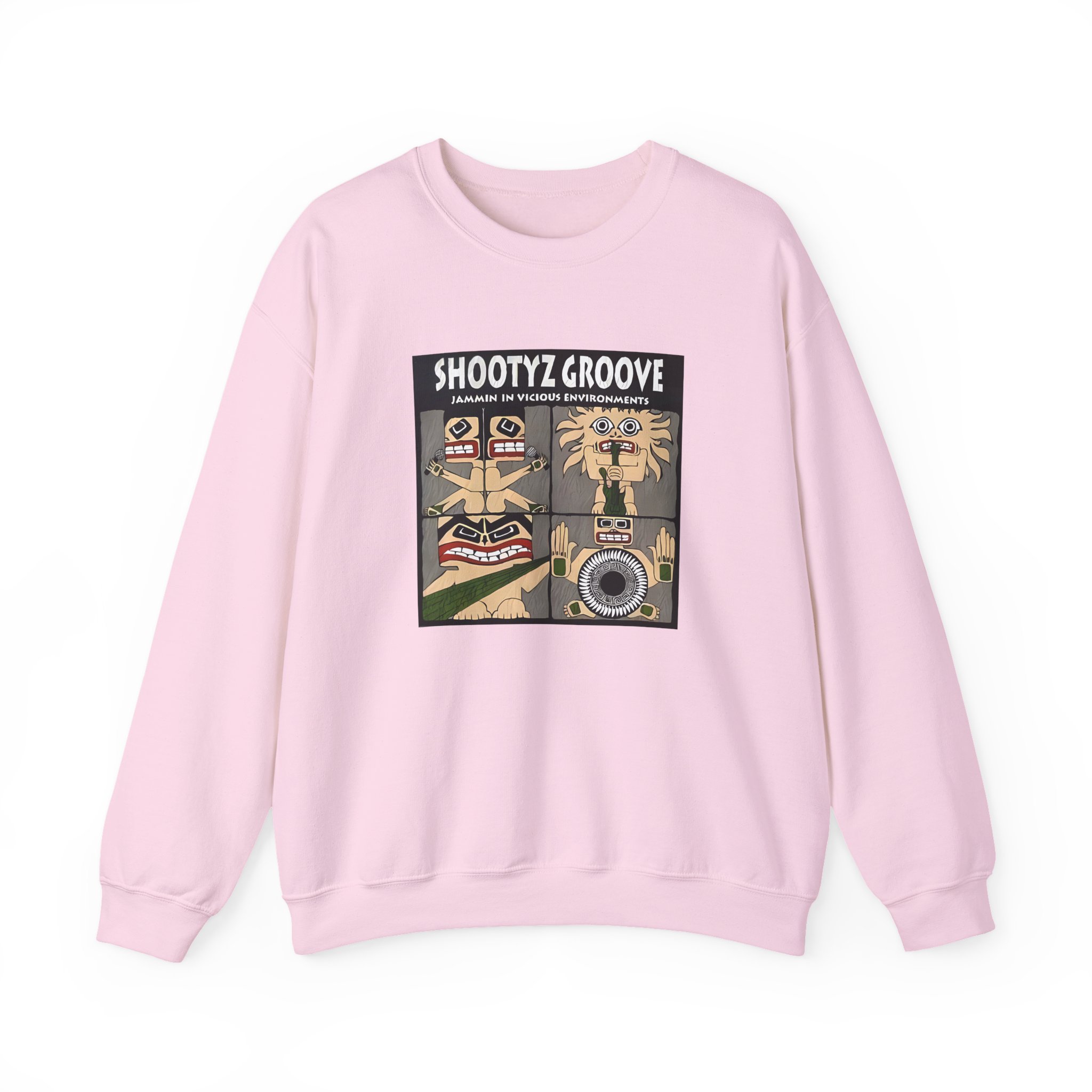 Shootyz Groove Jammin in Vicious Environments Album Cover Unisex Heavy Blendâ„¢ Crewneck Sweatshirt