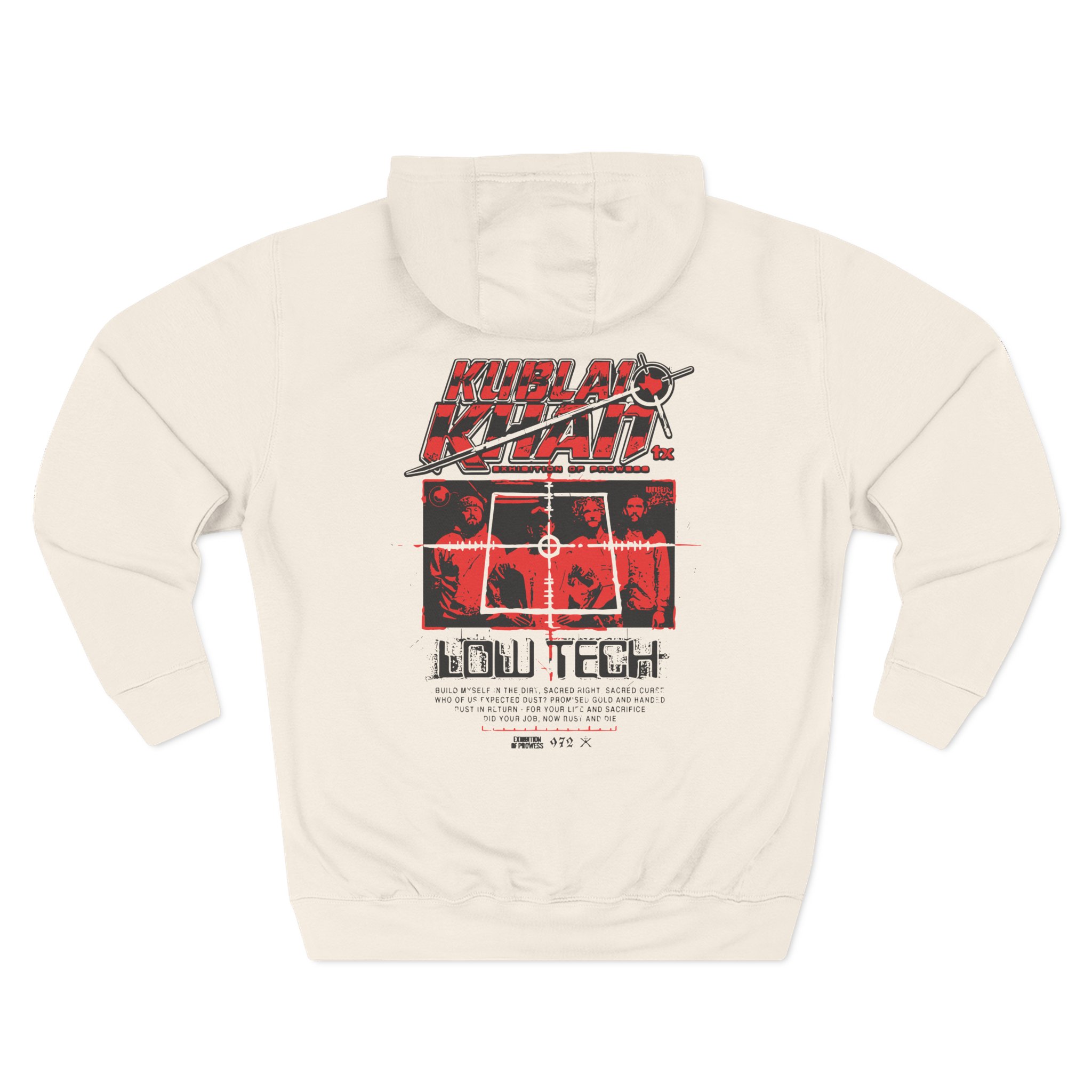 Kublai Khan Low Tech Three-Panel Fleece Hoodie