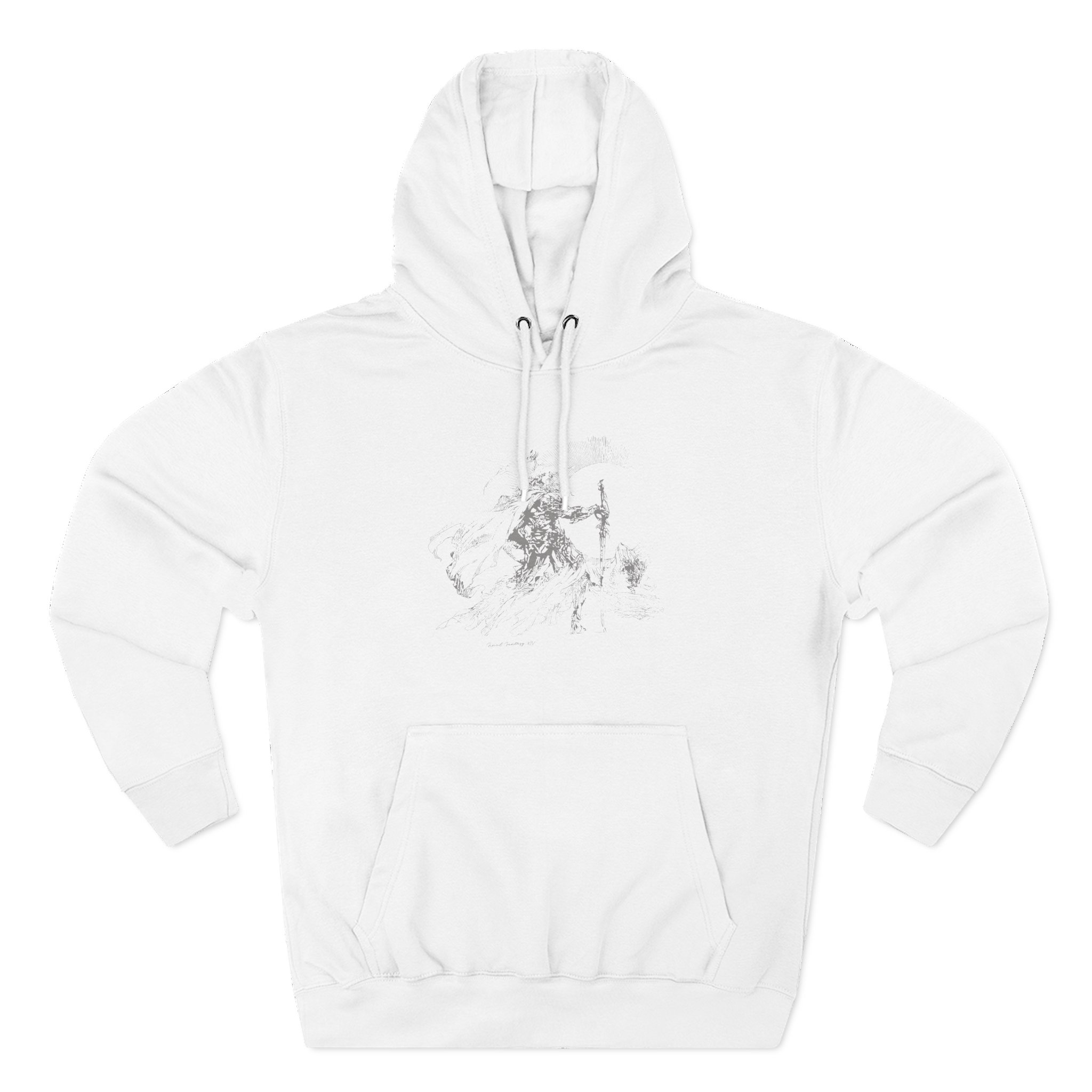 Esfand Three-Panel Fleece Hoodie