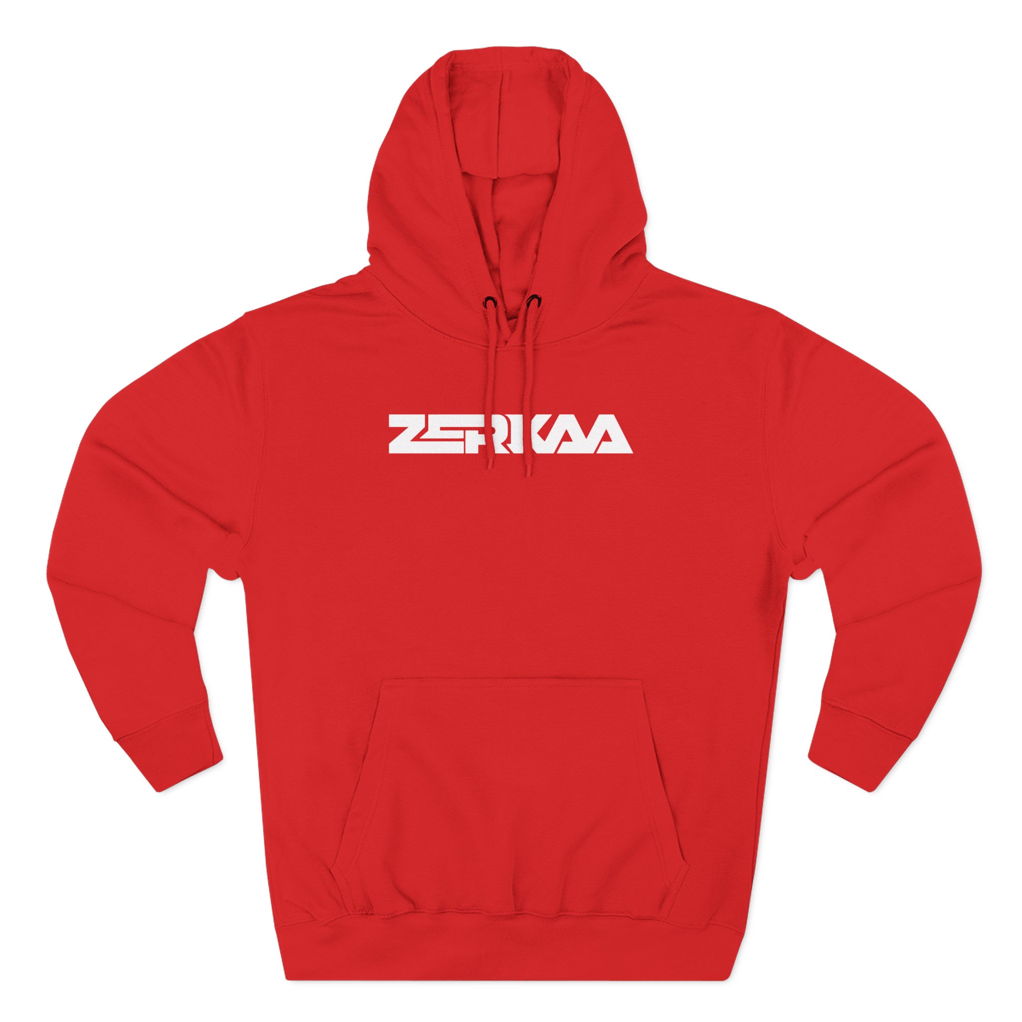 Zerkaa Youtube Logo Three-Panel Fleece Hoodie