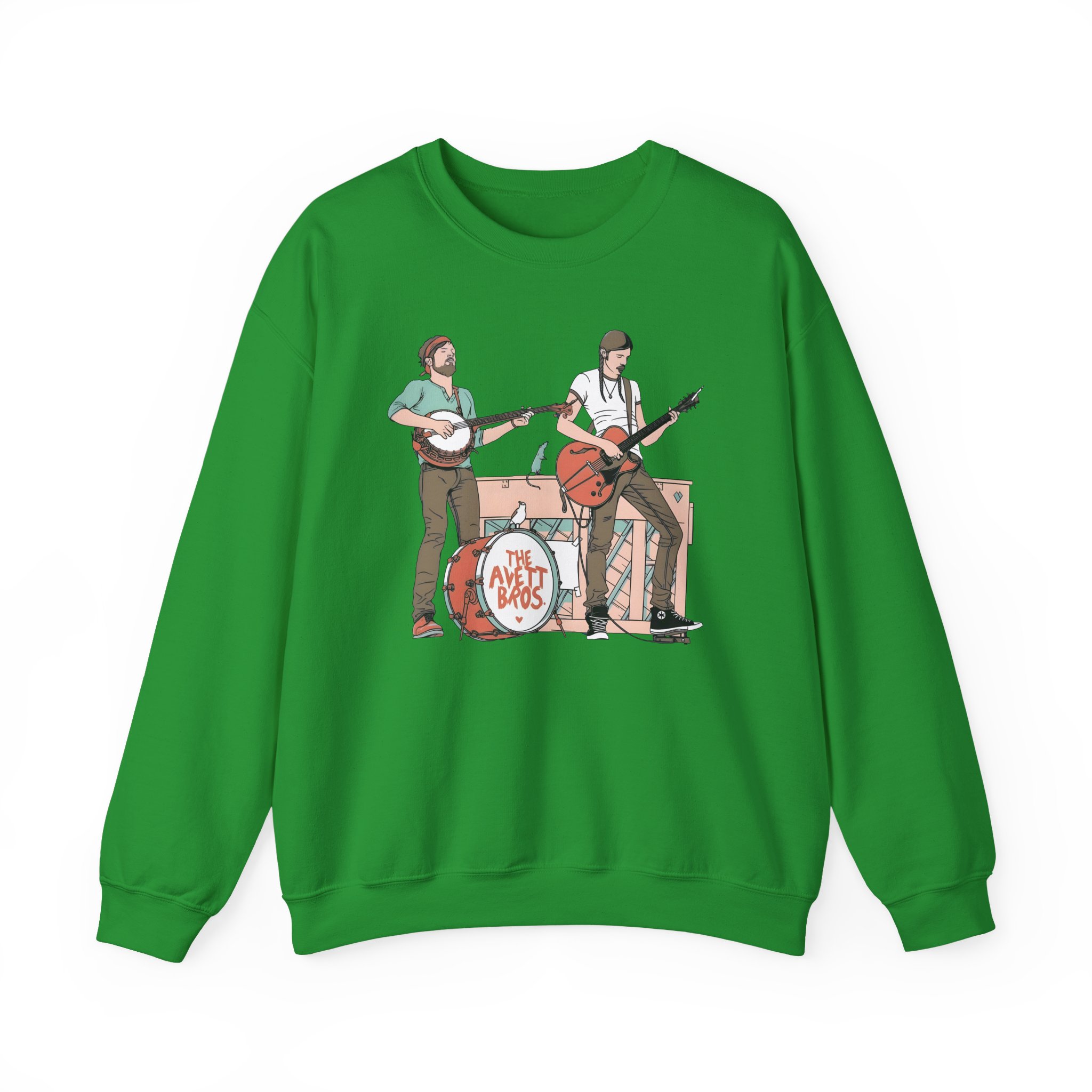 Avett Brothers on Stage Unisex Heavy Blendâ„¢ Crewneck Sweatshirt