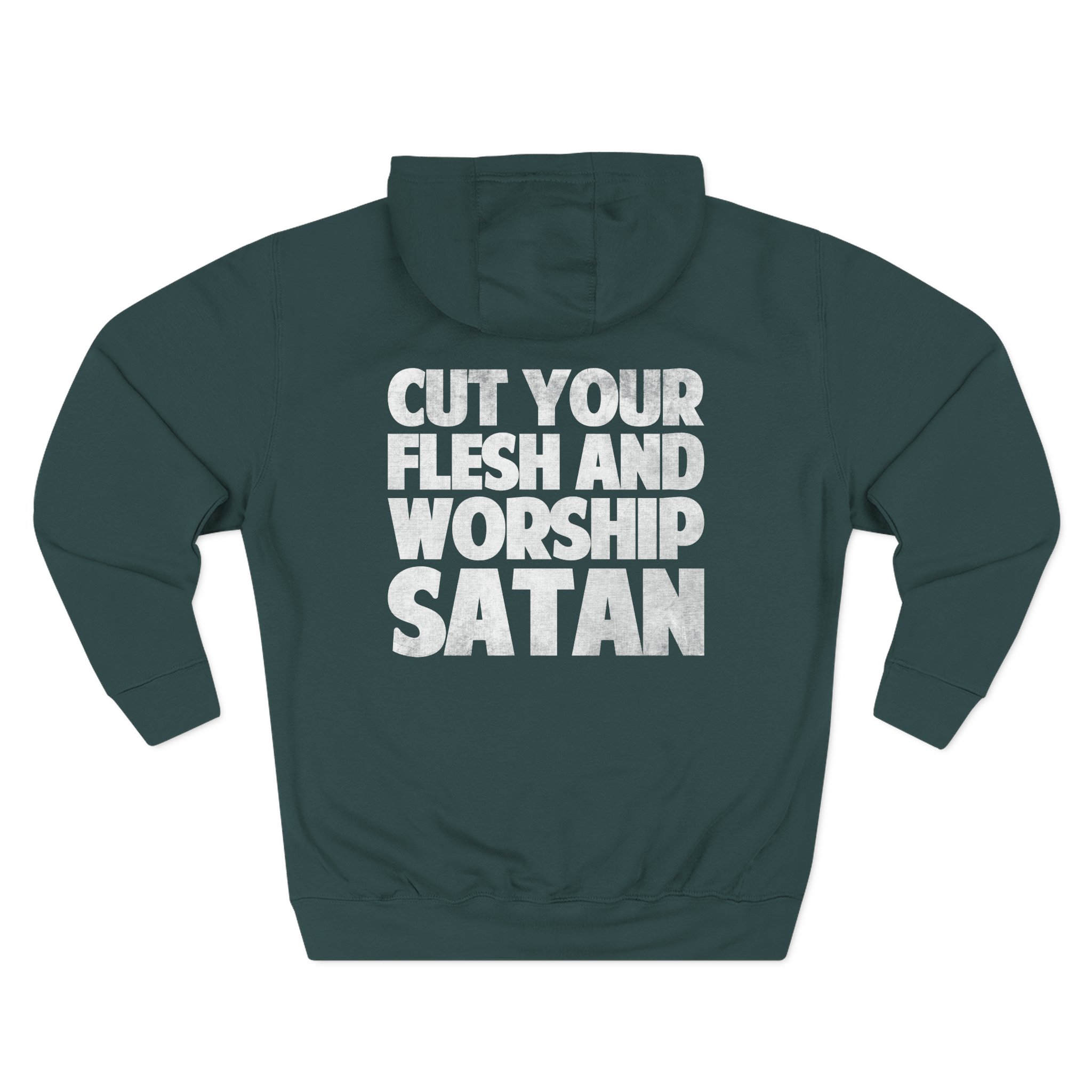 Antaeus Cut Your Flesh and Worship Satan Three-panel Fleece Hoodie