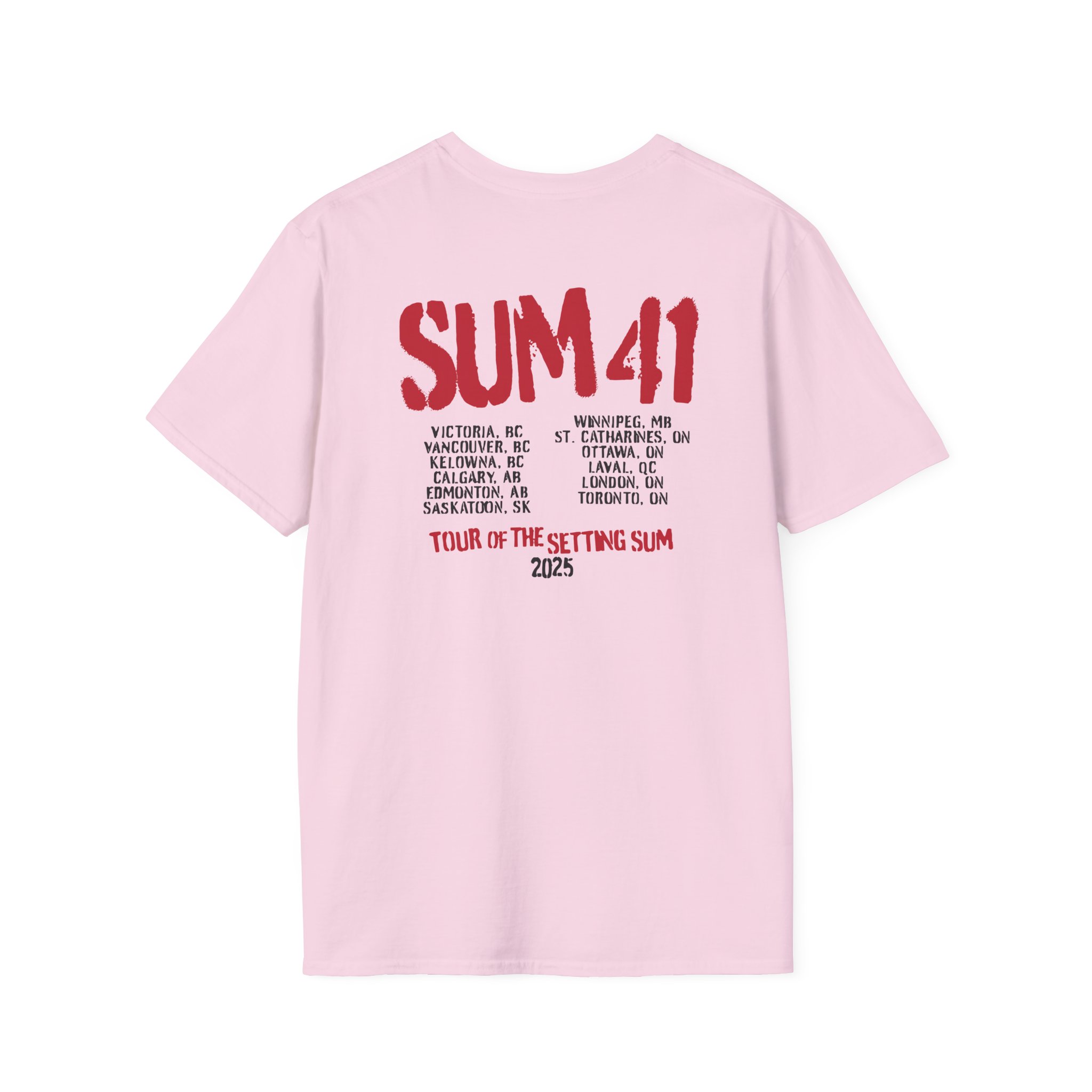 Sum 41 the Final Tour Unisex Softstyle T-Shirt