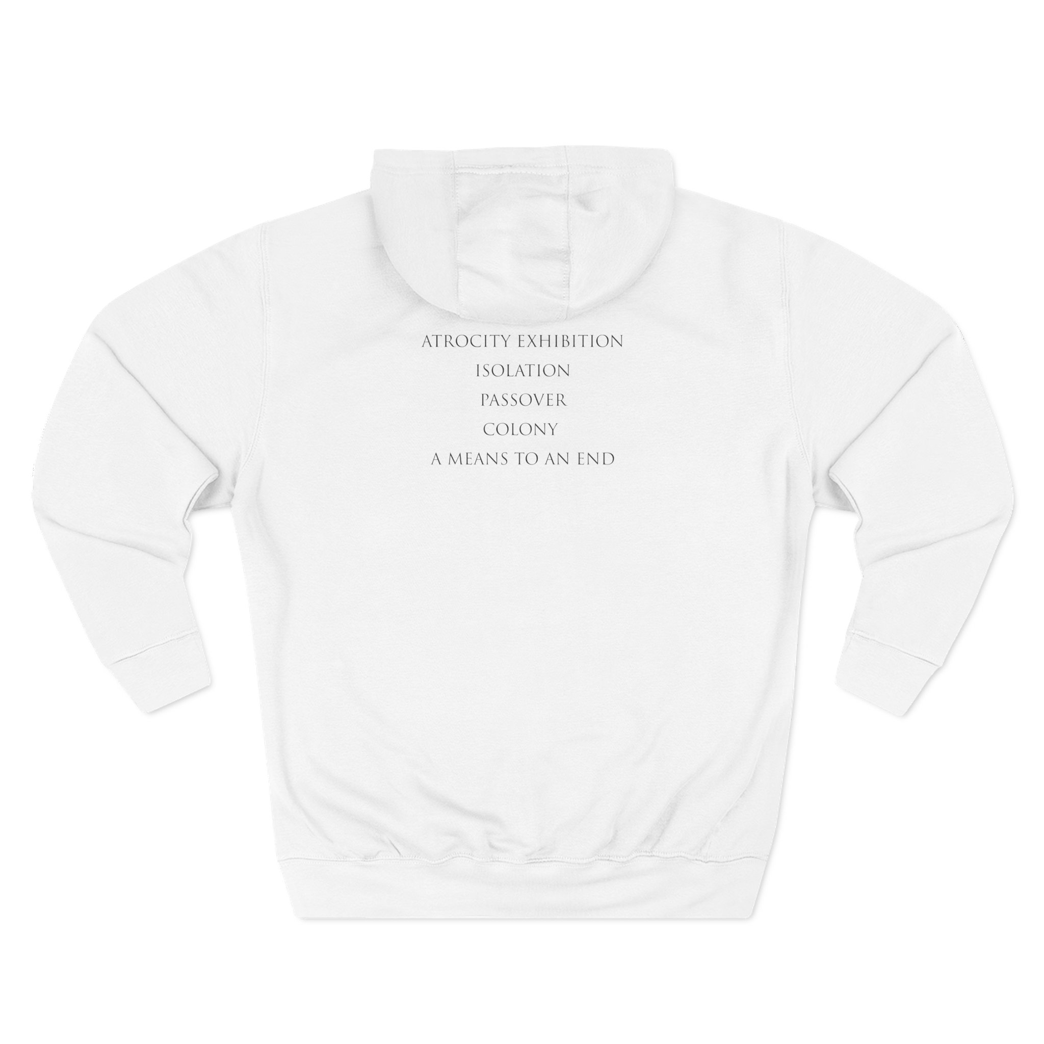 Joy Division Closer Tracklist Three-Panel Fleece Hoodie
