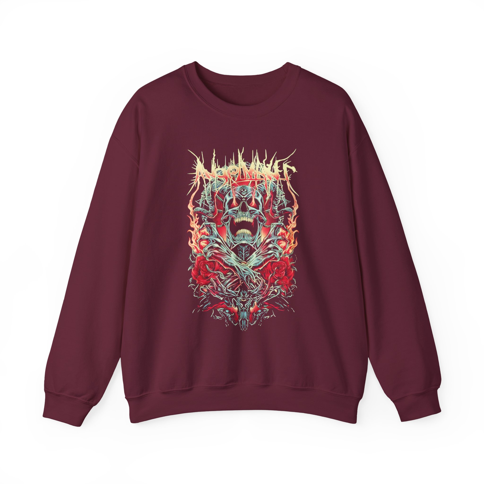 Angelmaker Demon Roses Unisex Heavy Blendâ„¢ Crewneck Sweatshirt
