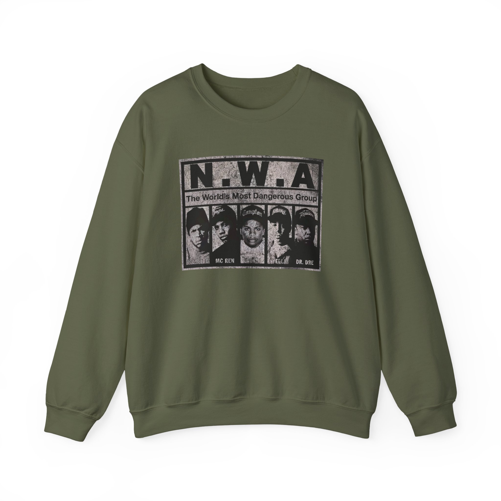 NWA The World's Most Dangerous Group Unisex Heavy Blendâ„¢ Crewneck Sweatshirt