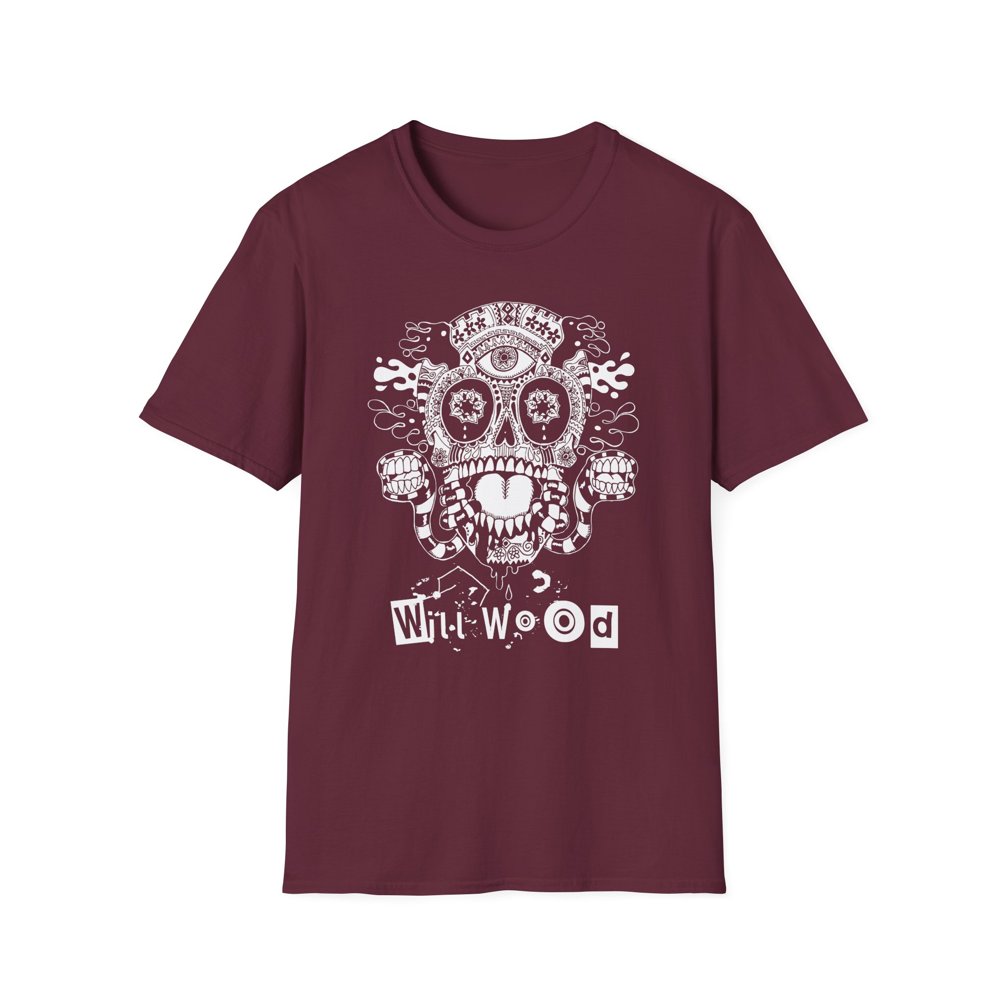 Will Wood Host Skull Unisex Softstyle T-Shirt