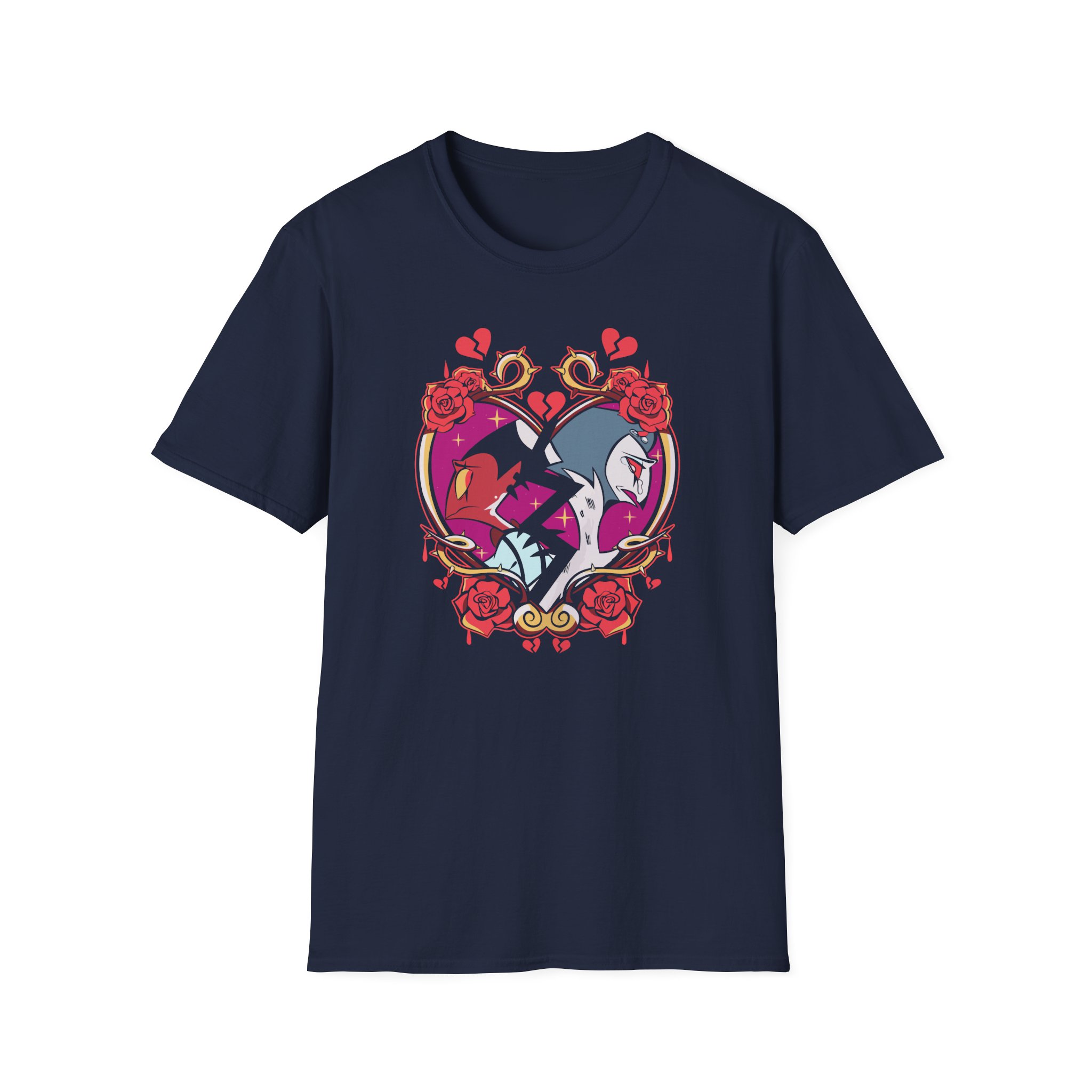 Vivziepop Shattered Hearts Unisex Softstyle T-Shirt