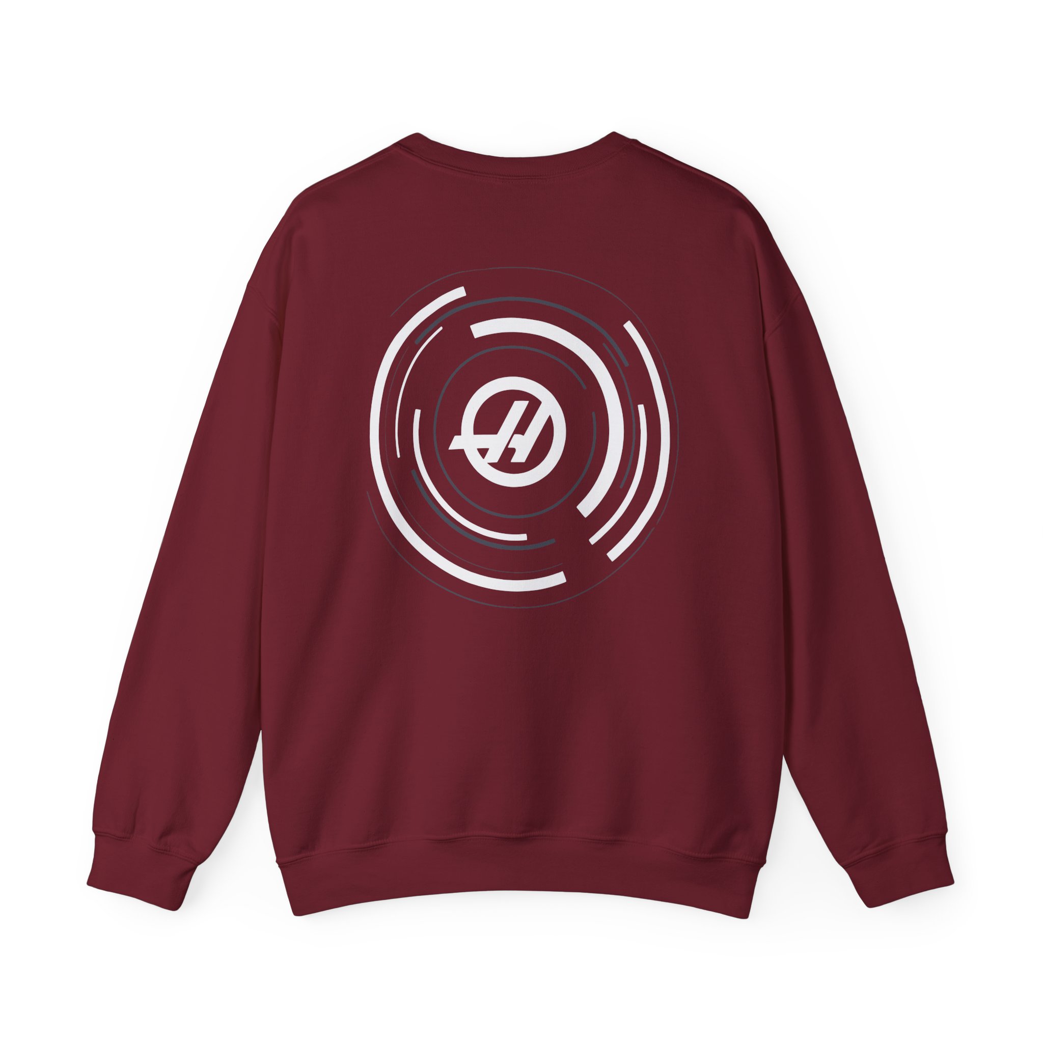 Haas F1 Dynamic Roundel Unisex Heavy Blendâ„¢ Crewneck Sweatshirt
