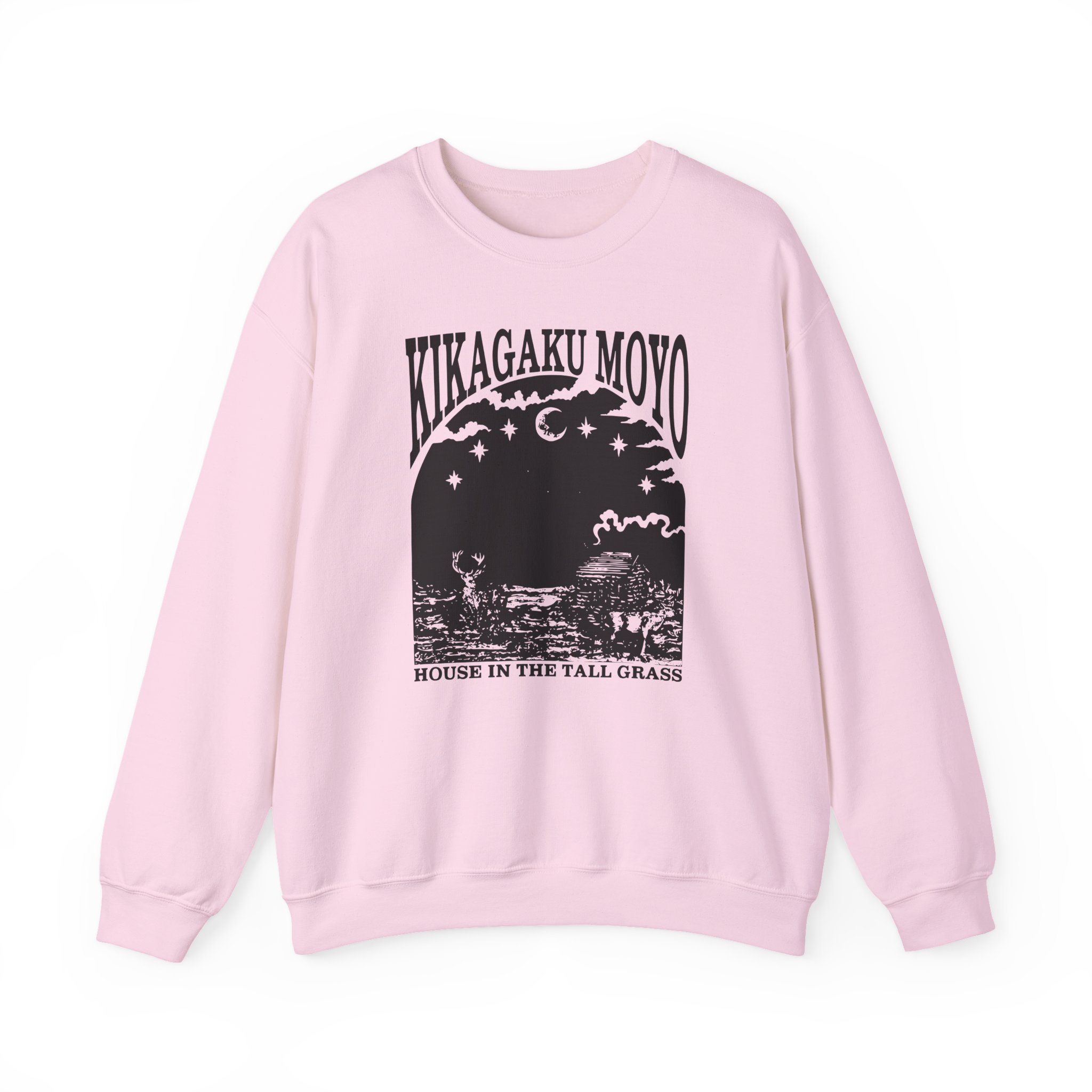 Kikagaku Moyo House in the Tall Grass Unisex Heavy Blendâ„¢ Crewneck Sweatshirt