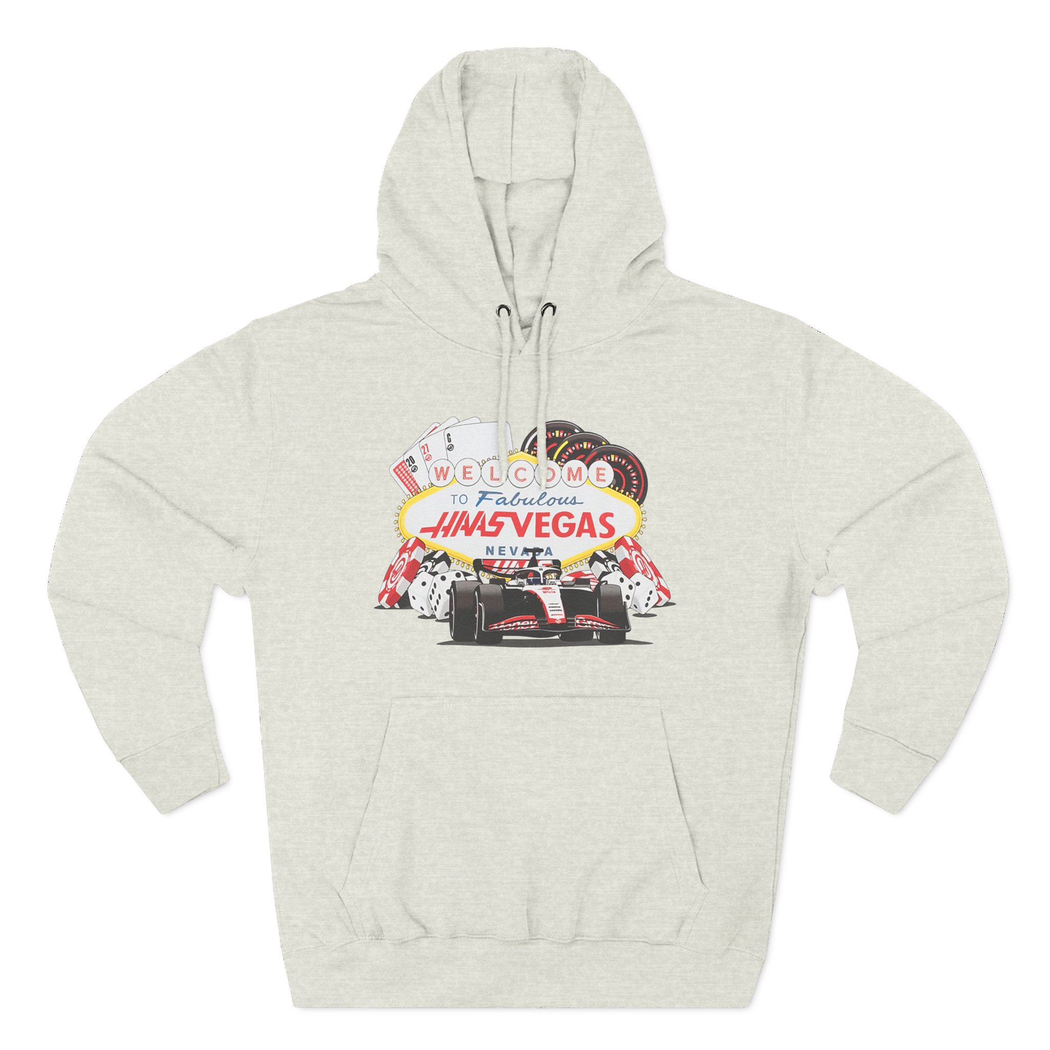 Haas F1 Las Vegas Gp Three-Panel Fleece Hoodie