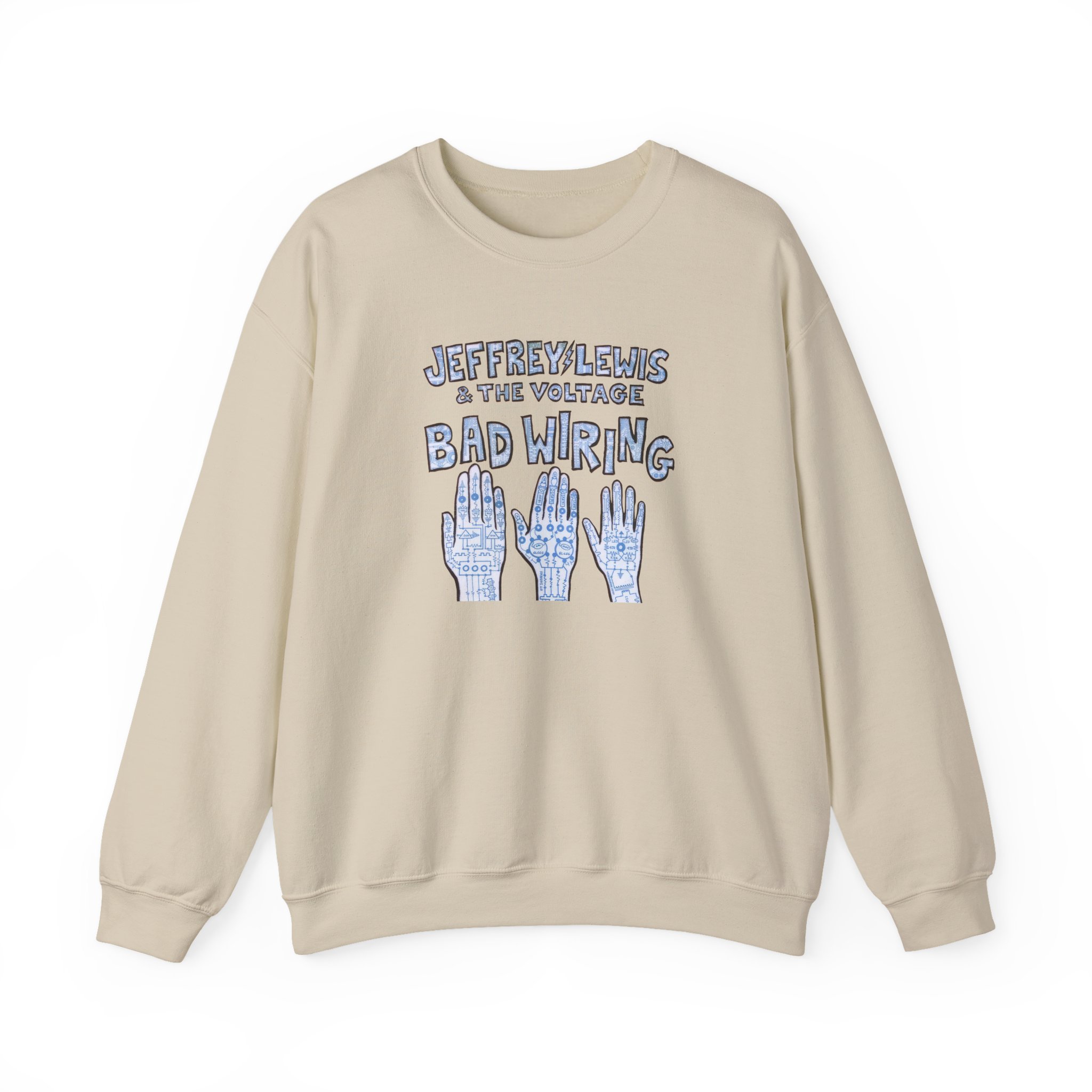 Jeffrey Lewis Bad Wiring 12" Unisex Heavy Blendâ„¢ Crewneck Sweatshirt